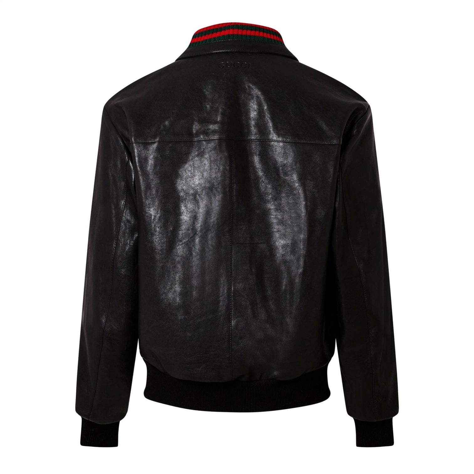 LUXURY HUB GUCCI LEATHER BOMBER JACKET