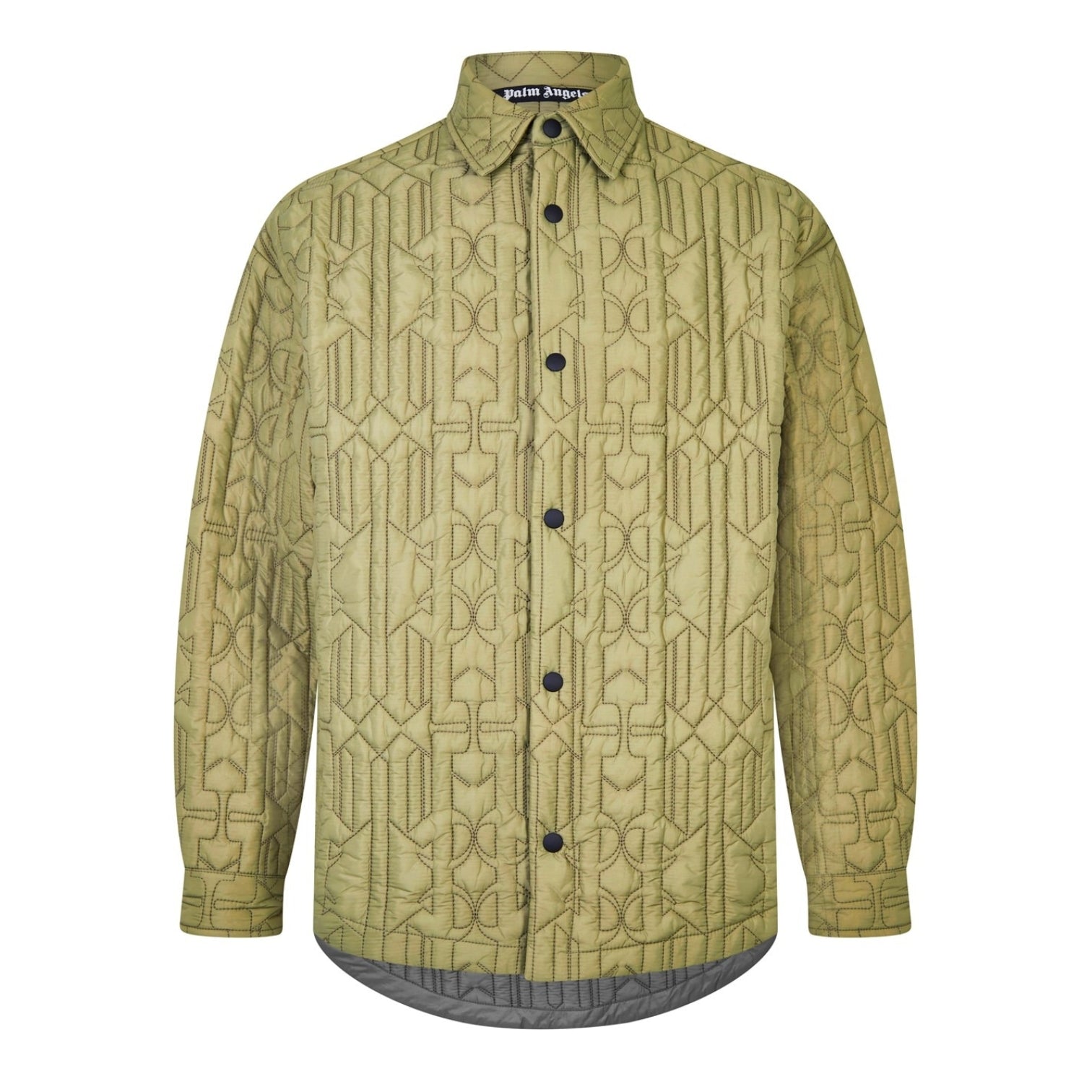 LUXURY HUB PALM ANGELS MONOGRAM QUILTED OVERSHIRT