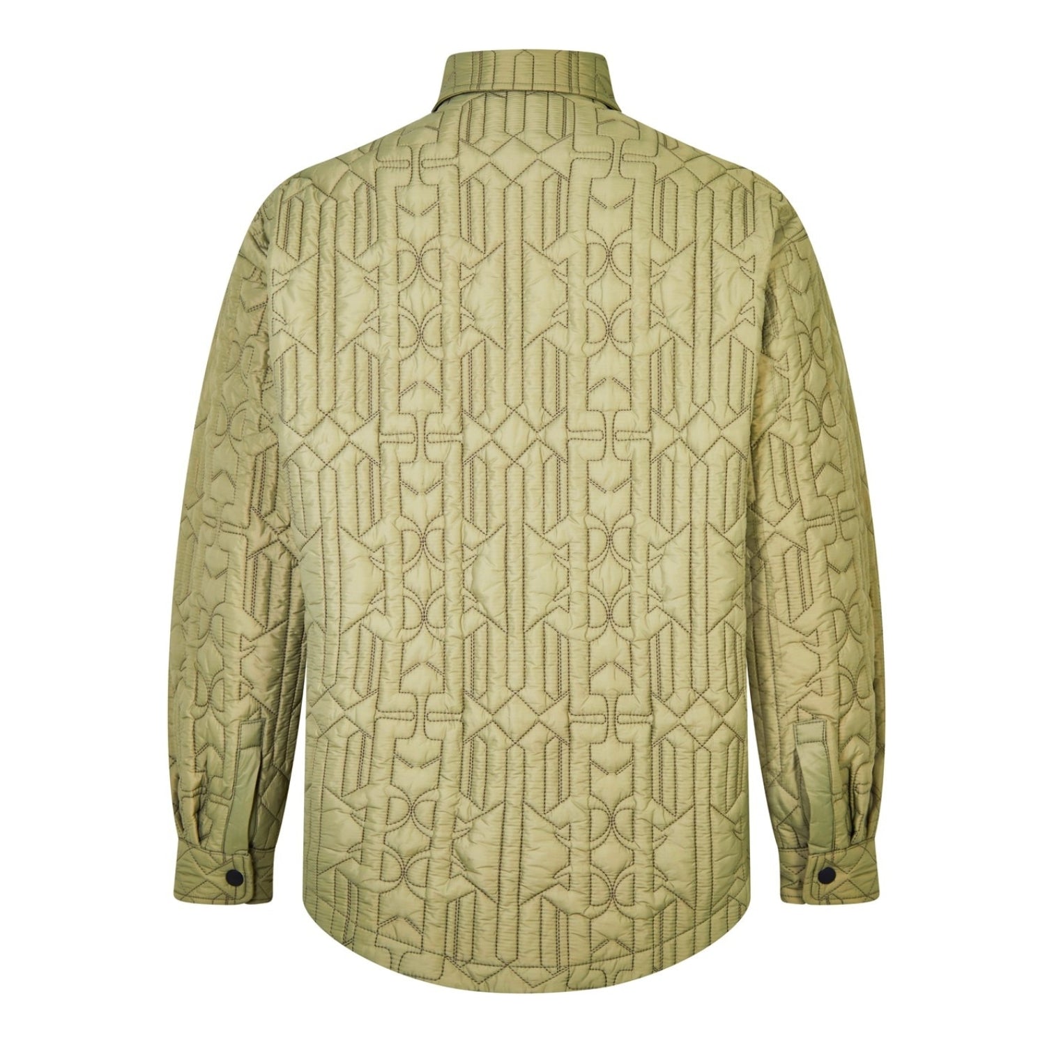 LUXURY HUB PALM ANGELS MONOGRAM QUILTED OVERSHIRT