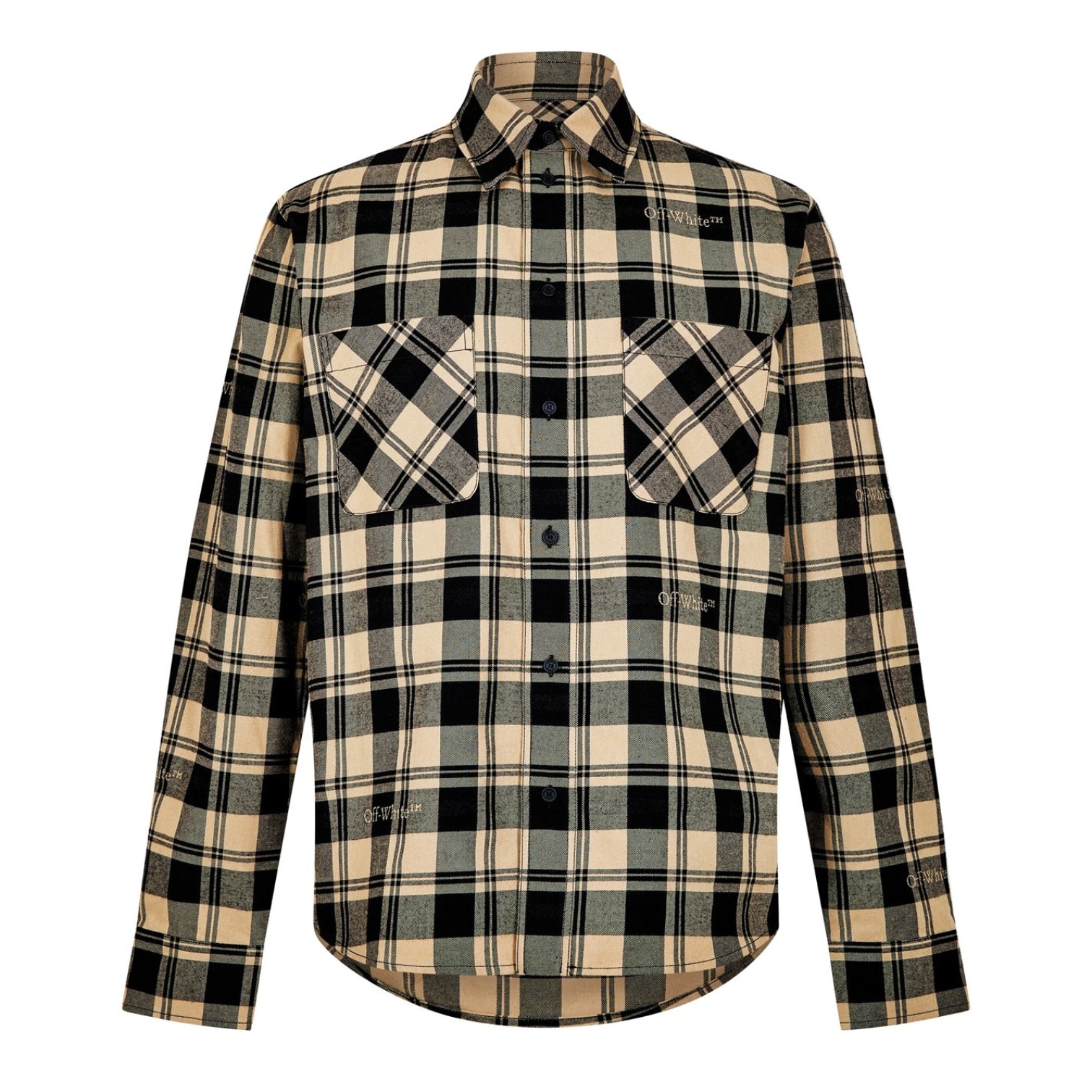 LUXURY HUB OFF WHITE OFF CHECK FLANNEL