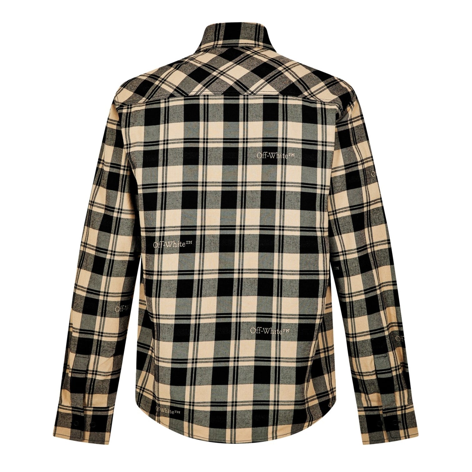 LUXURY HUB OFF WHITE OFF CHECK FLANNEL