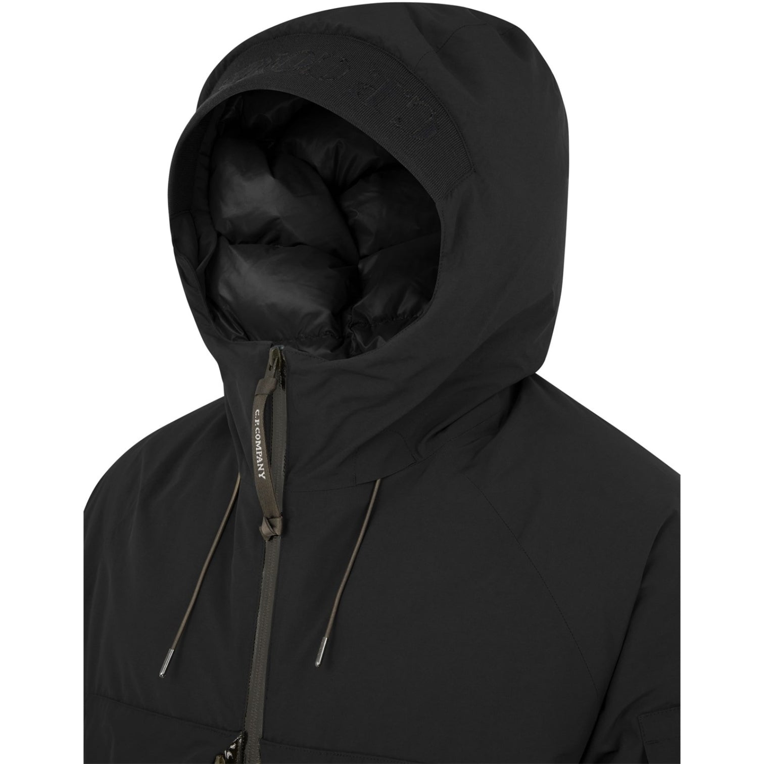 LUXURY HUB CP COMPANY MICRO-M HOODED DOWN JACKET