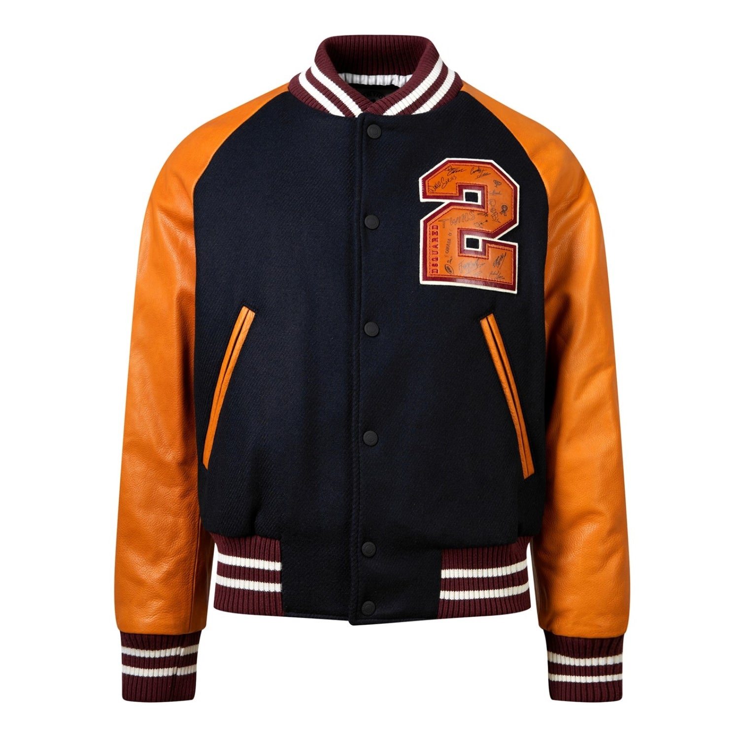 LUXURY HUB DSQUARED2 COLLEGE BOMBER JACKET