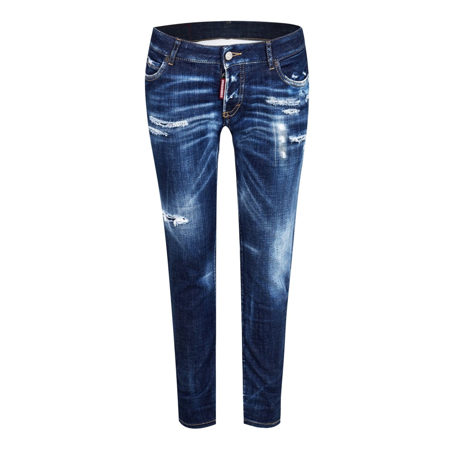 LUXURY HUB DSQUARED2 CROPPED JENNIFER DENIM JEANS