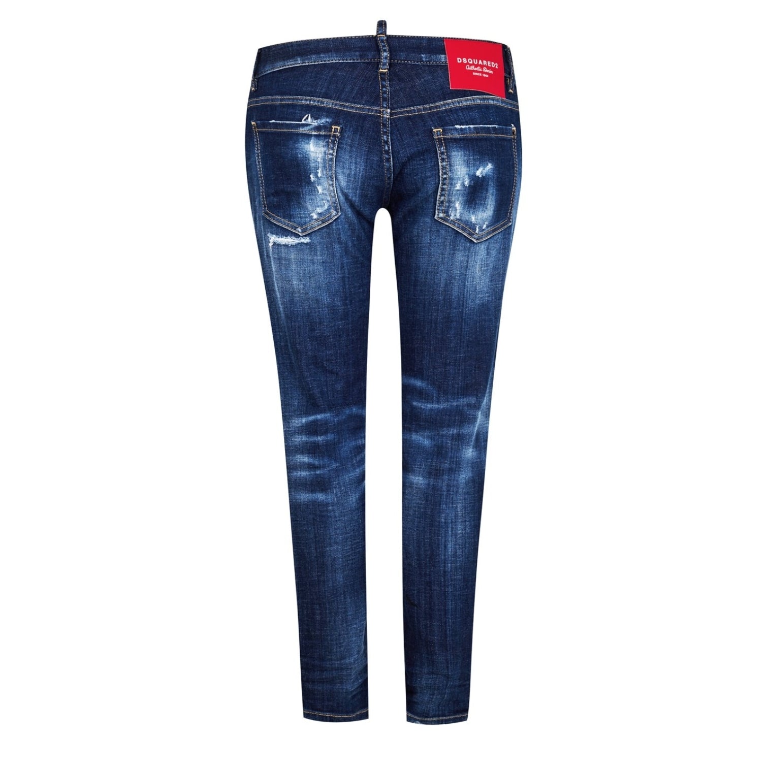 LUXURY HUB DSQUARED2 CROPPED JENNIFER DENIM JEANS