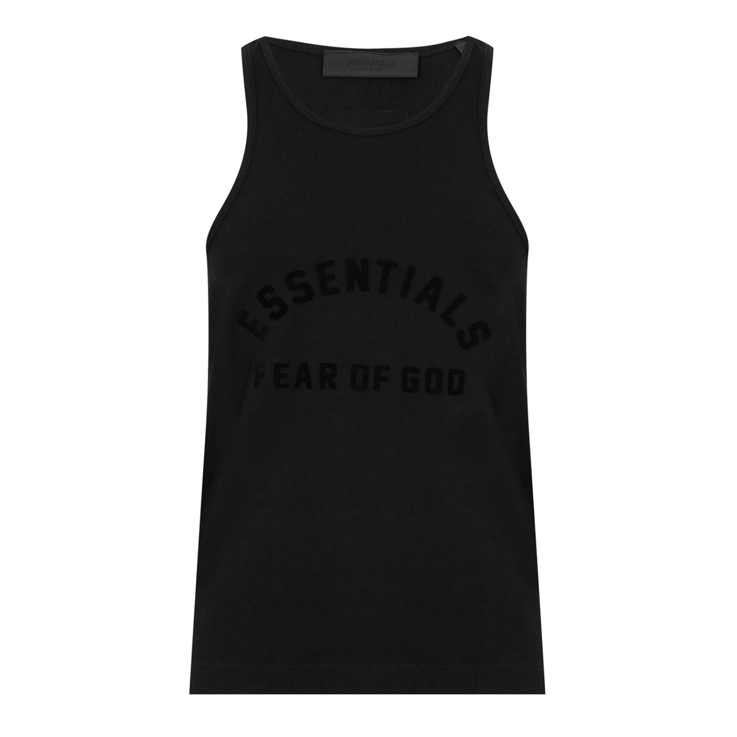 LUXURY HUB FEAR OF GOD ESSENTIALS LOGO PRINTED TANK TOP