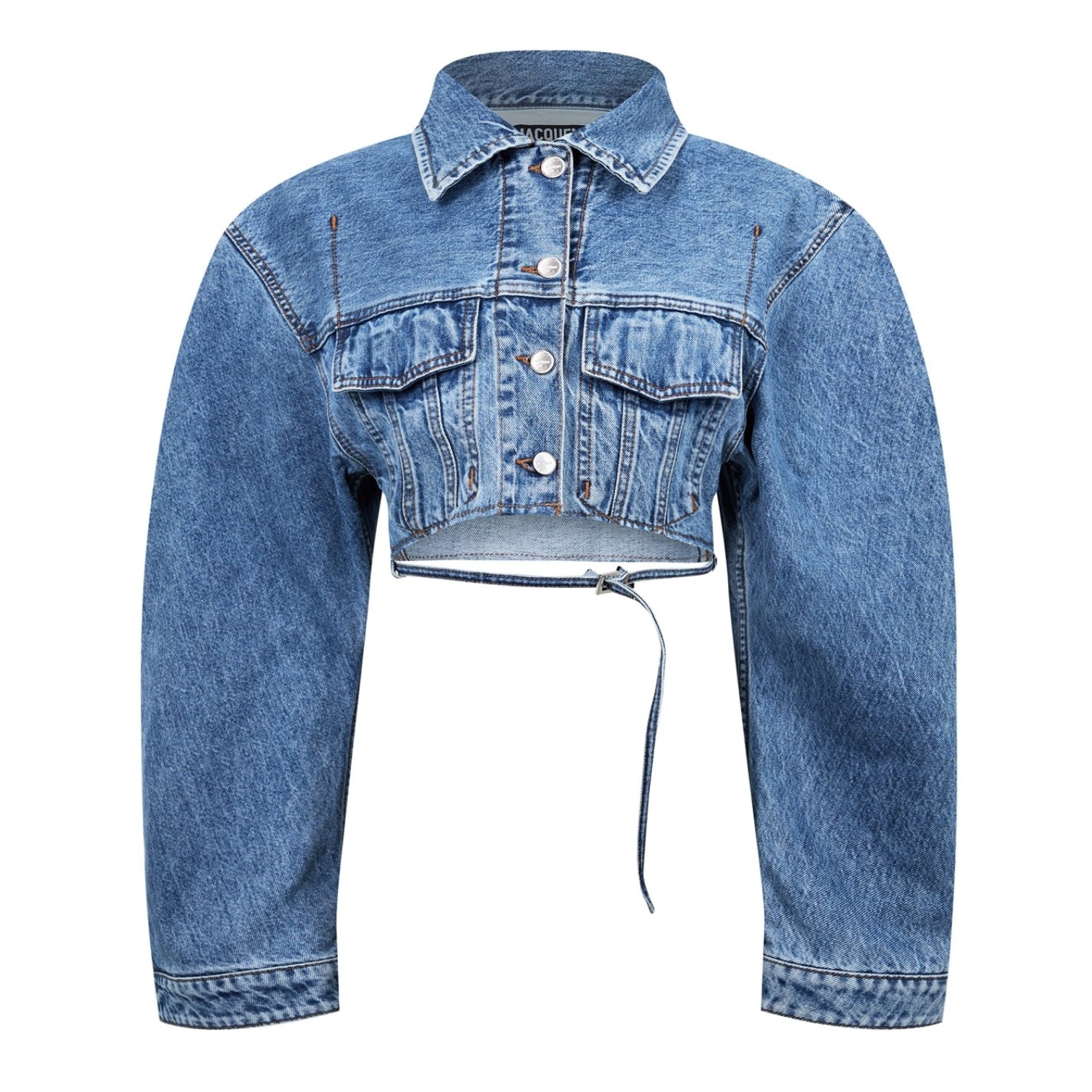 LUXURY HUB JACQUEMUS LE HAUT DE NIMES CROPPED DENIM JACKET