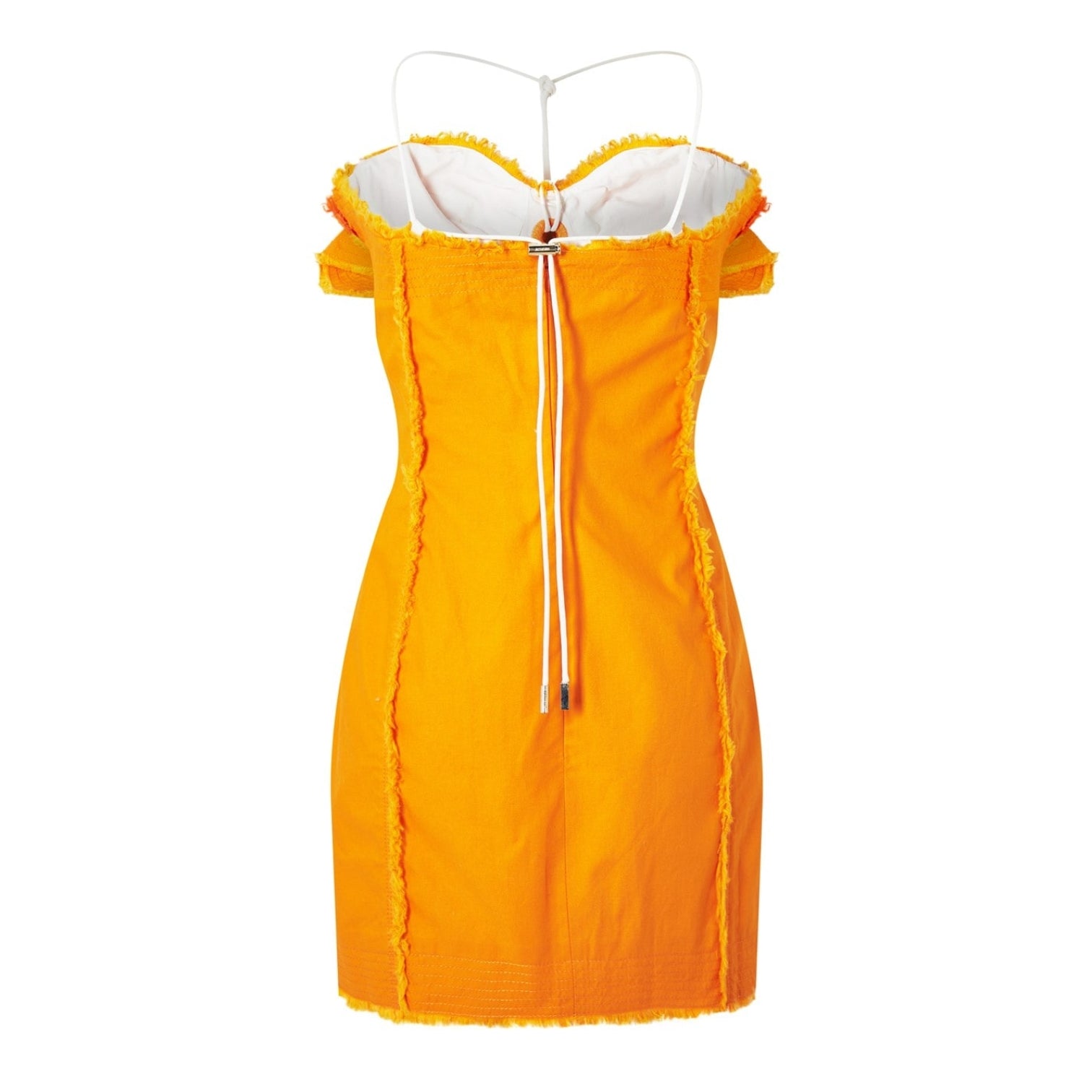 LUXURY HUB JACQUEMUS LE ARTICHAUT RUFFLE MINI DRESS