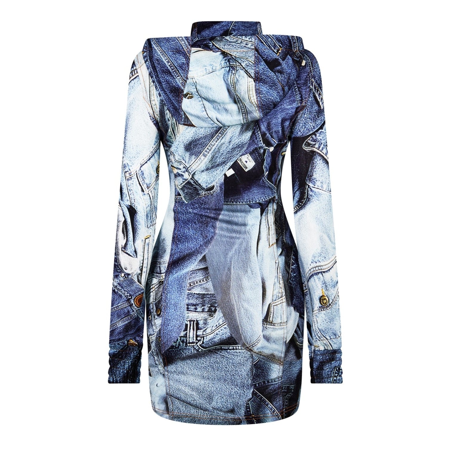 LUXURY HUB MOSCHINO PRINT DRESS