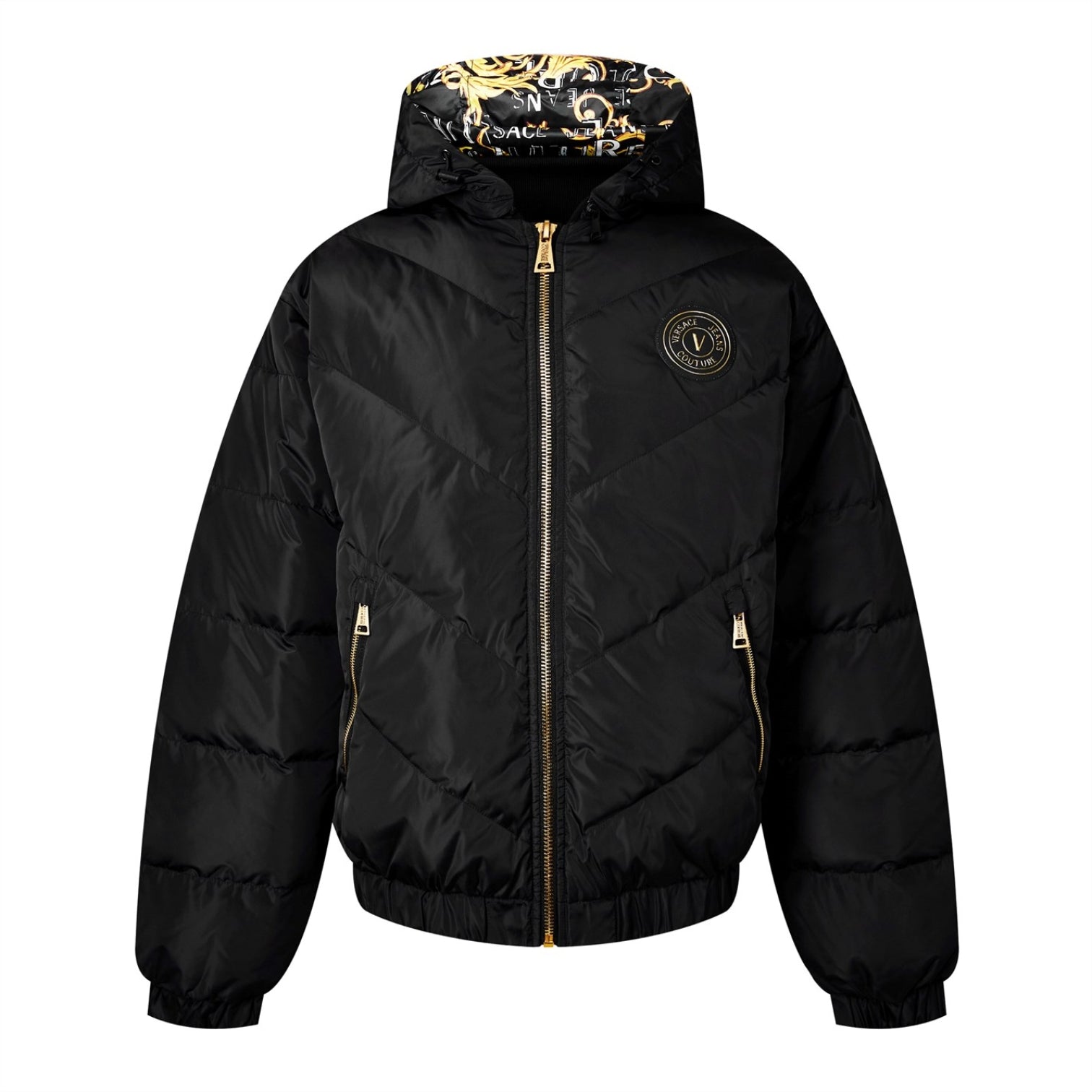 LUXURY HUB VERSACE JEANS COUTURE VJC QUILTED JACKET