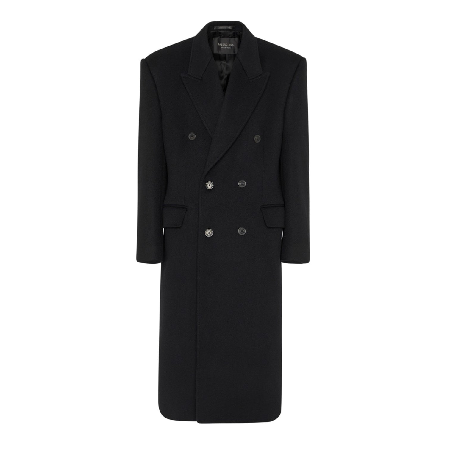 LUXURY HUB BALENCIAGA DOUBLE BREASTED COTTON OVERCOAT