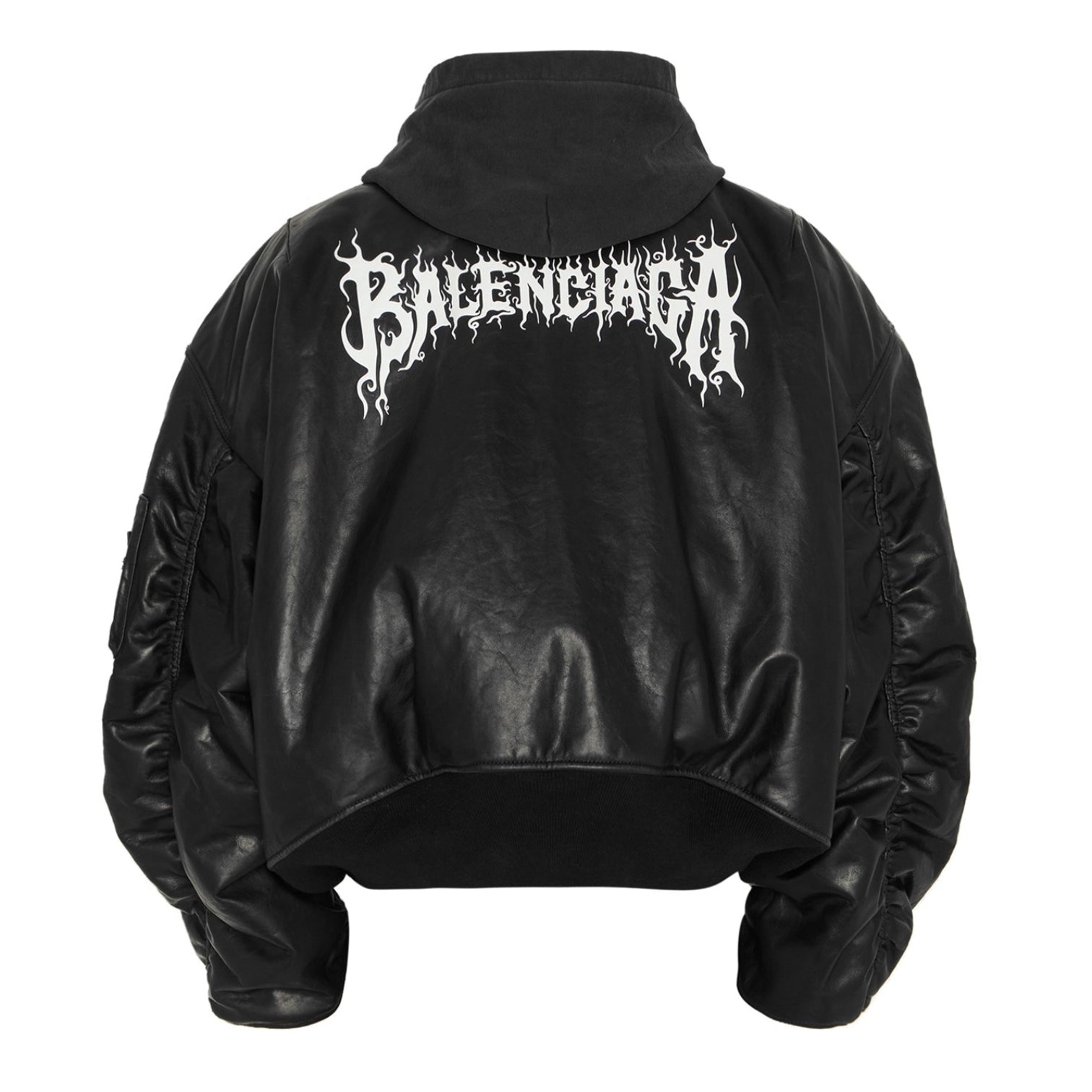 LUXURY HUB BALENCIAGA DIY METAL OUTLINE HOODED BOMBER