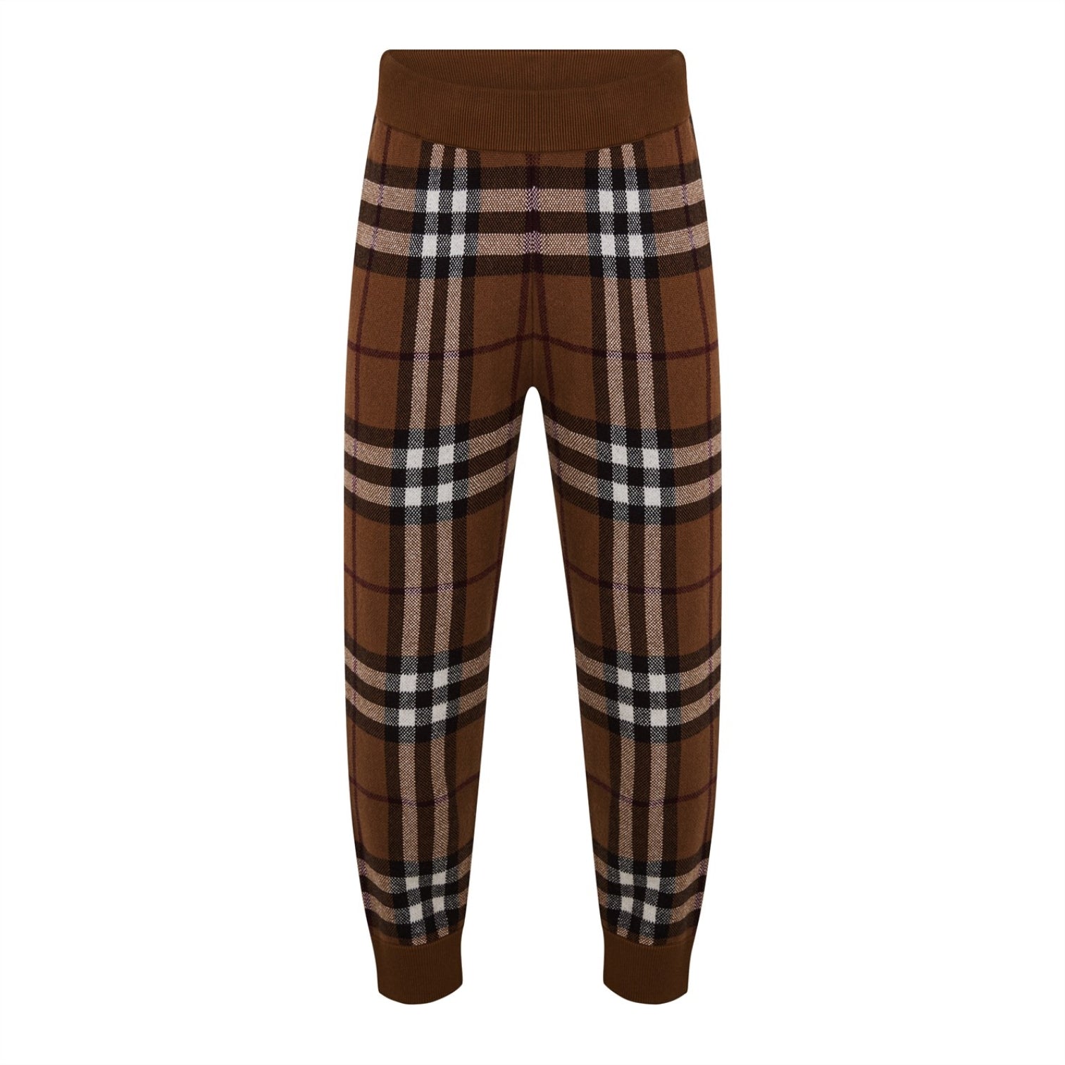 LUXURY HUB BURBERRY MARLEY CHECK JOGGING BOTTOMS