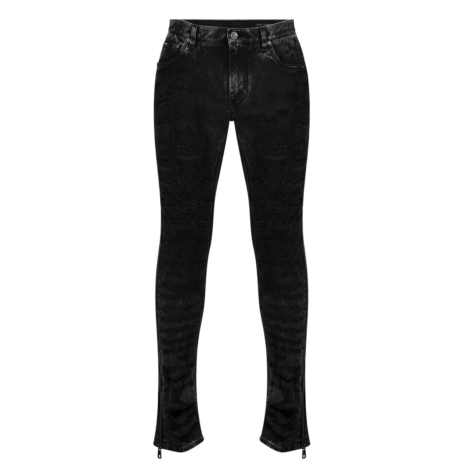 LUXURY HUB  DOLCE AND GABBANA DG DISTRESS JEAN