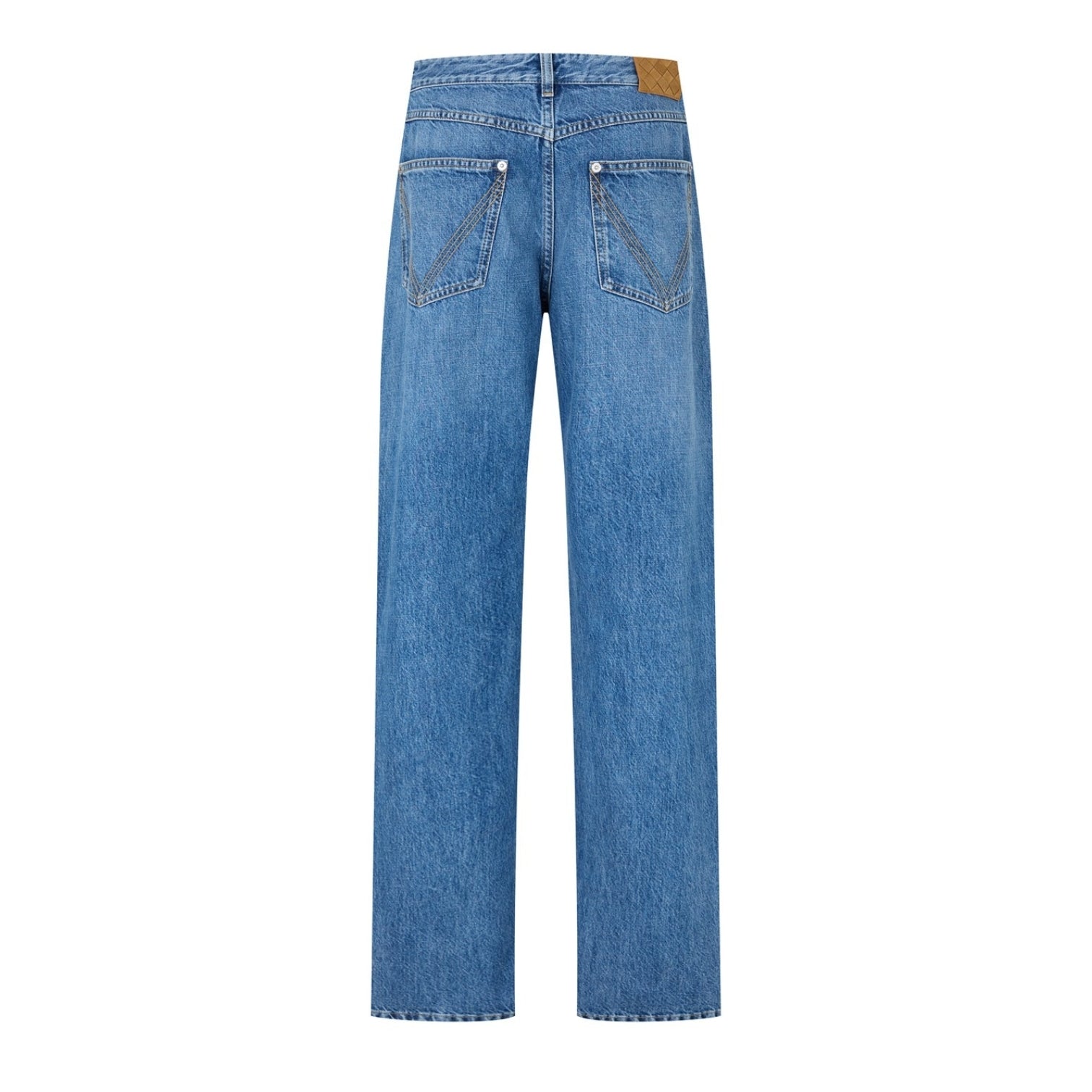 LUXURY HUB BOTTEGA VENETA MEN'S VINTAGE INDIGO STRAIGHT LEG JEANS