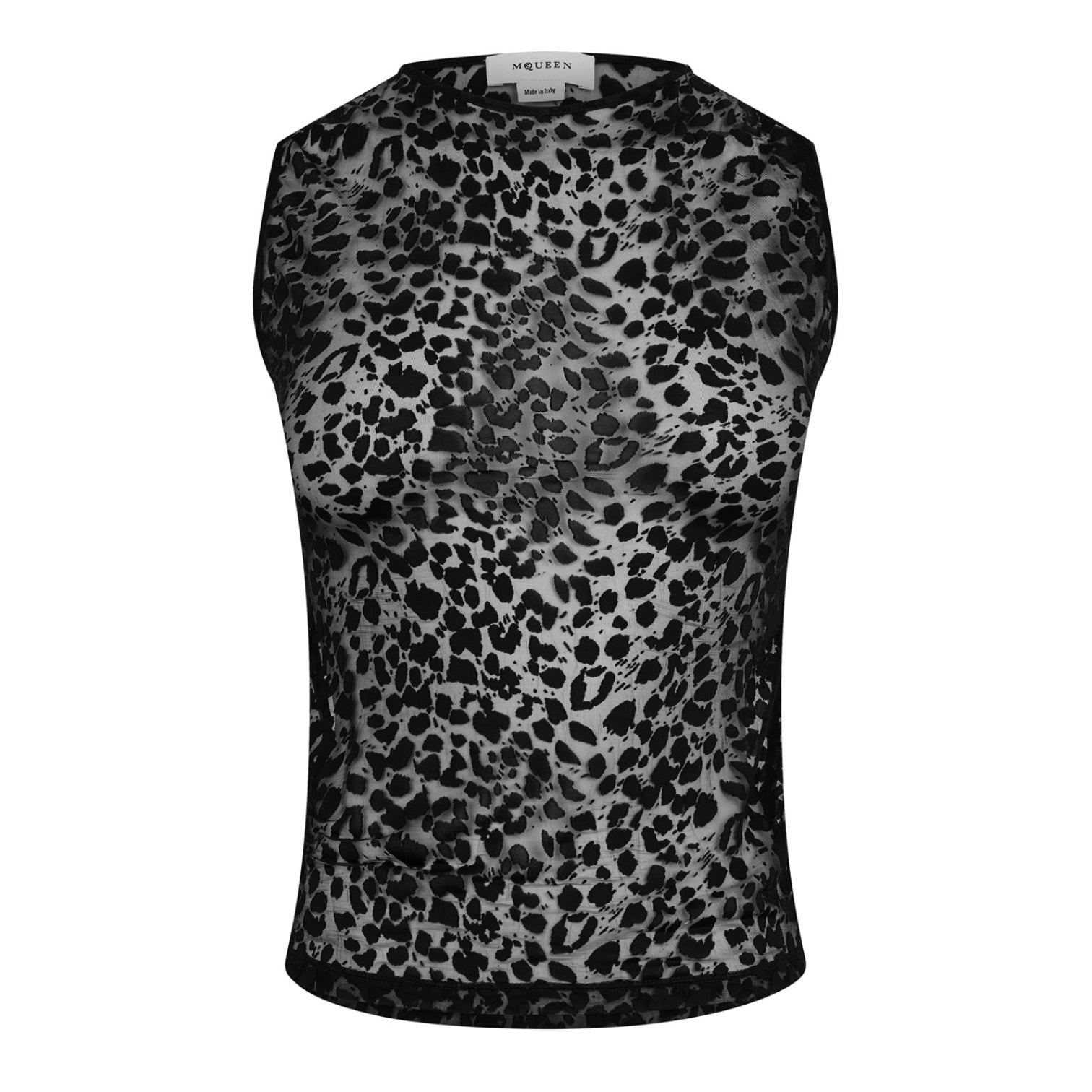 LUXURY HUB ALEXANDER MCQUEEN LEOPARD TANK TOP