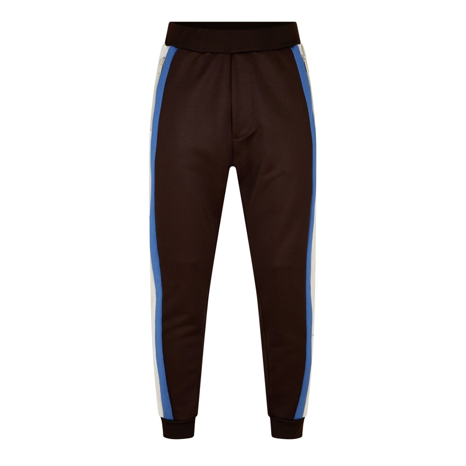 LUXURY HUB DSQUARED2 MAPLE LEAF ZIP-DETAIL TRACK TROUSERS