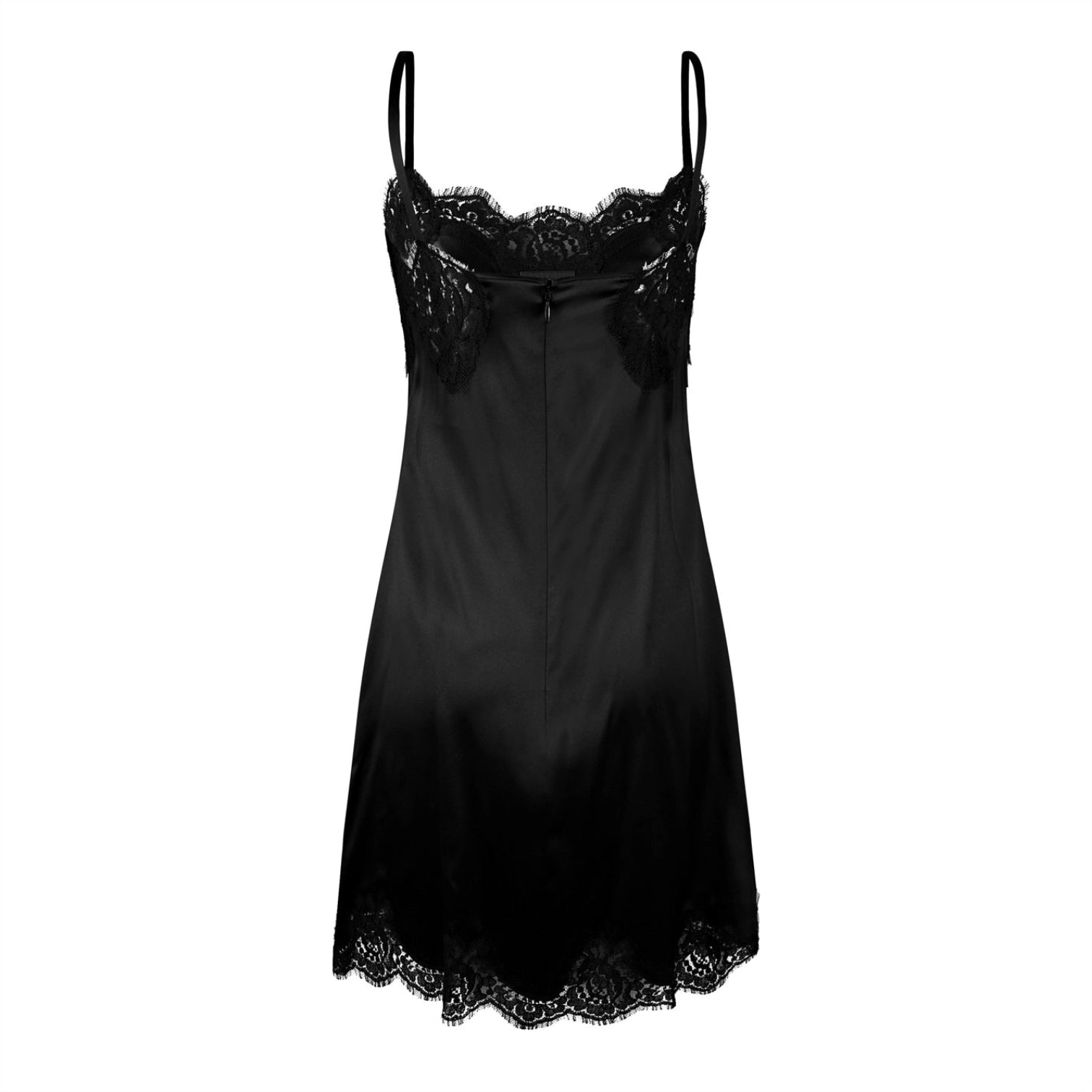 LUXURY HUB DOLCE AND GABBANA LACE DETAIL SLIP DRESS