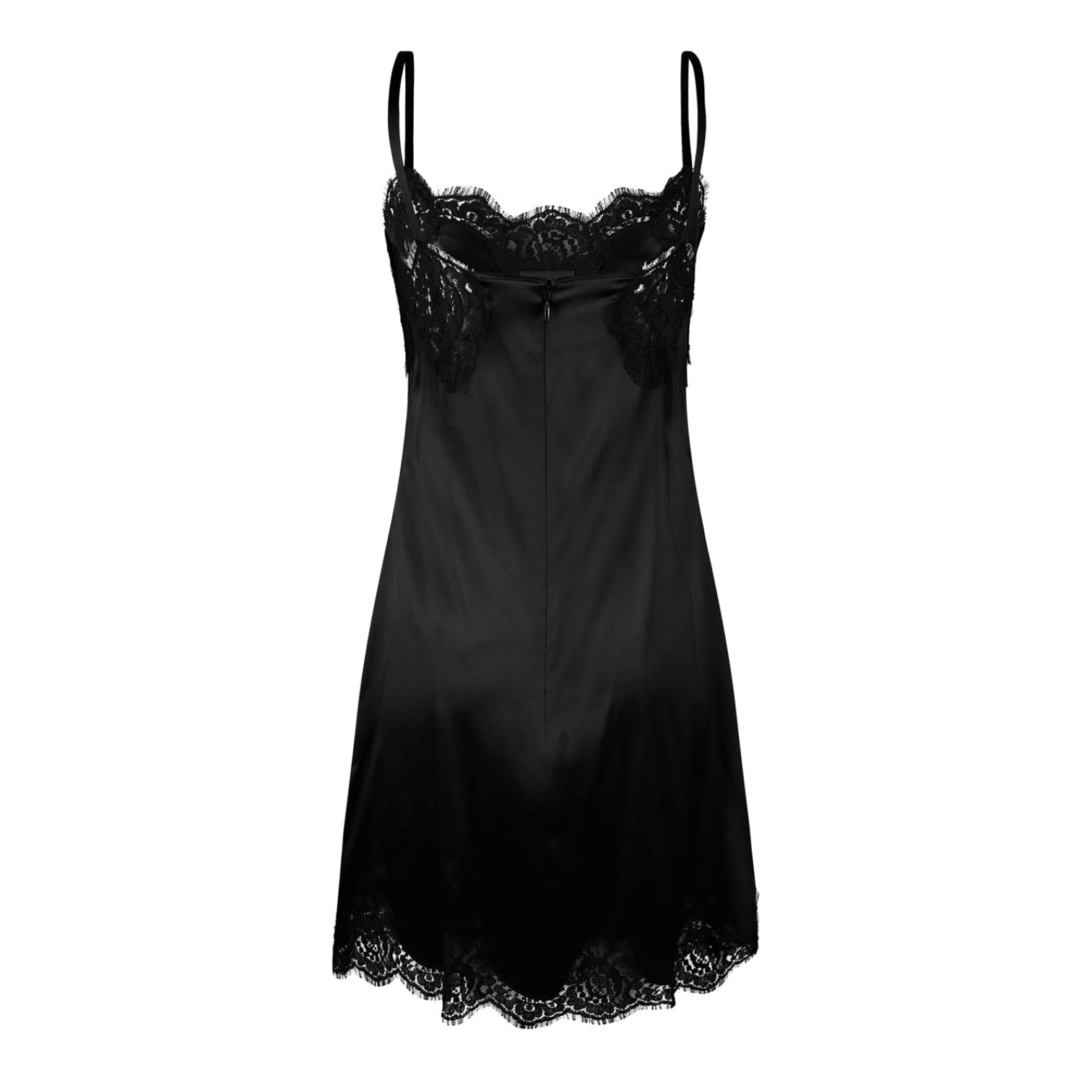 LUXURY HUB DOLCE AND GABBANA LACE DETAIL SLIP DRESS