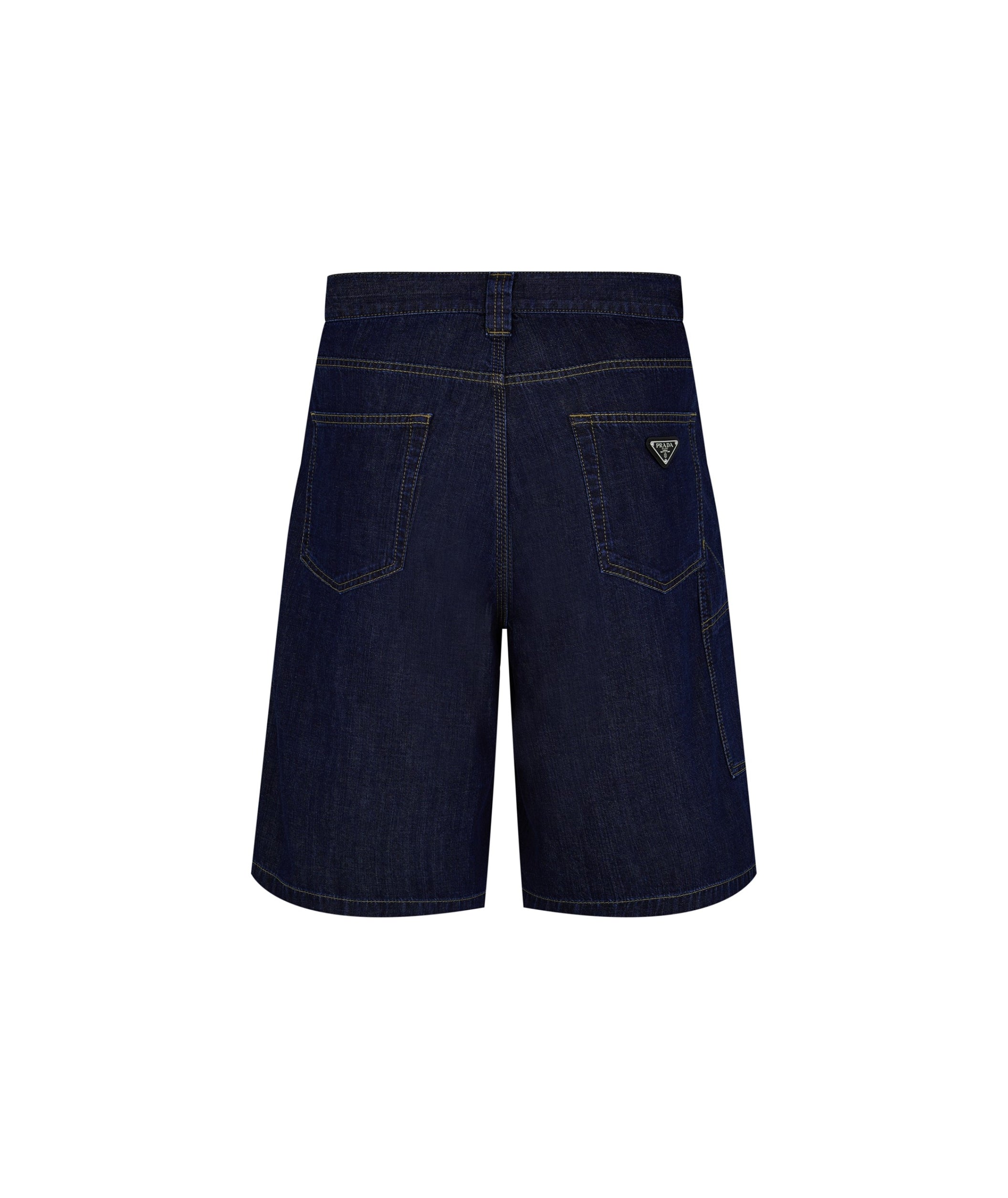 LUXURY HUB PRADA KNEE LENGTH DENIM SHORTS