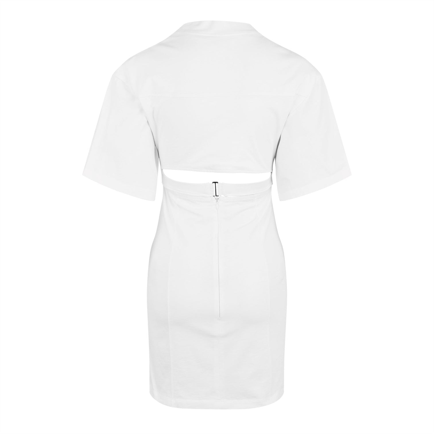 LUXURY HUB JACQUEMUS LA TWISTED BAHIA T-SHIRT MINI DRESS