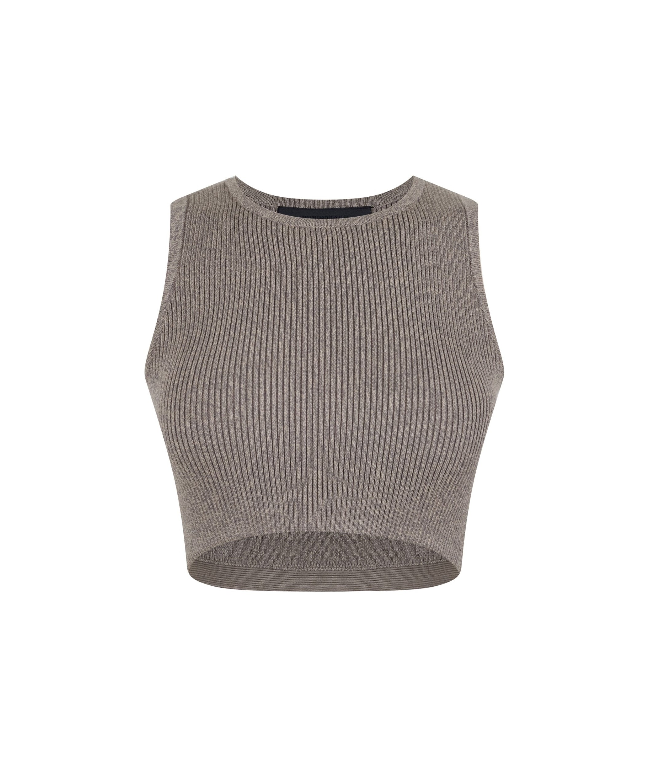 LUXURY HUB FEAR OF GOD ESSENTIALS LOGO PATCH RIBBED CROP TOP