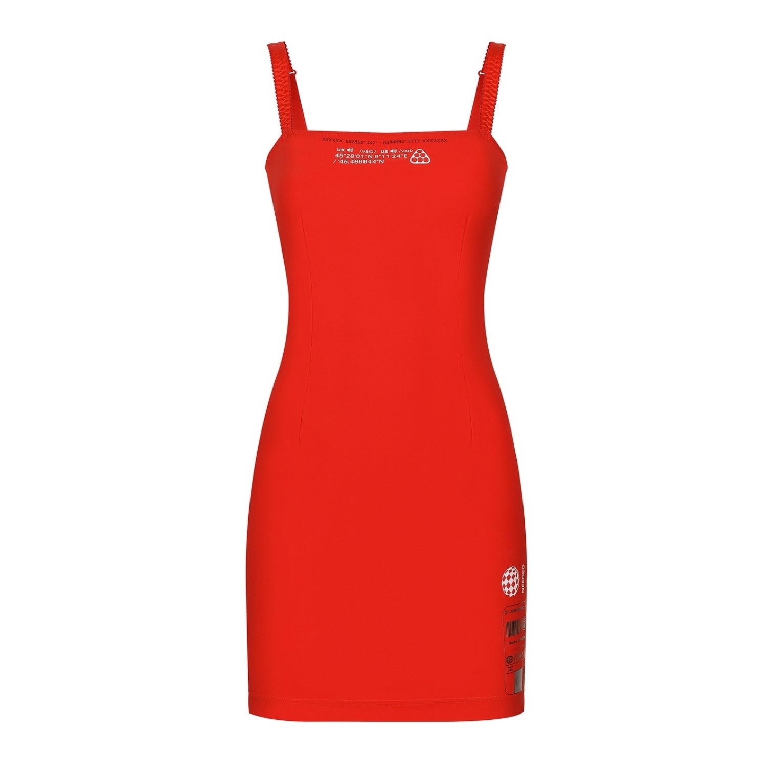 LUXURY HUB DOLCE AND GABBANA DG VIB3 STRETCH JERSEY DRESS