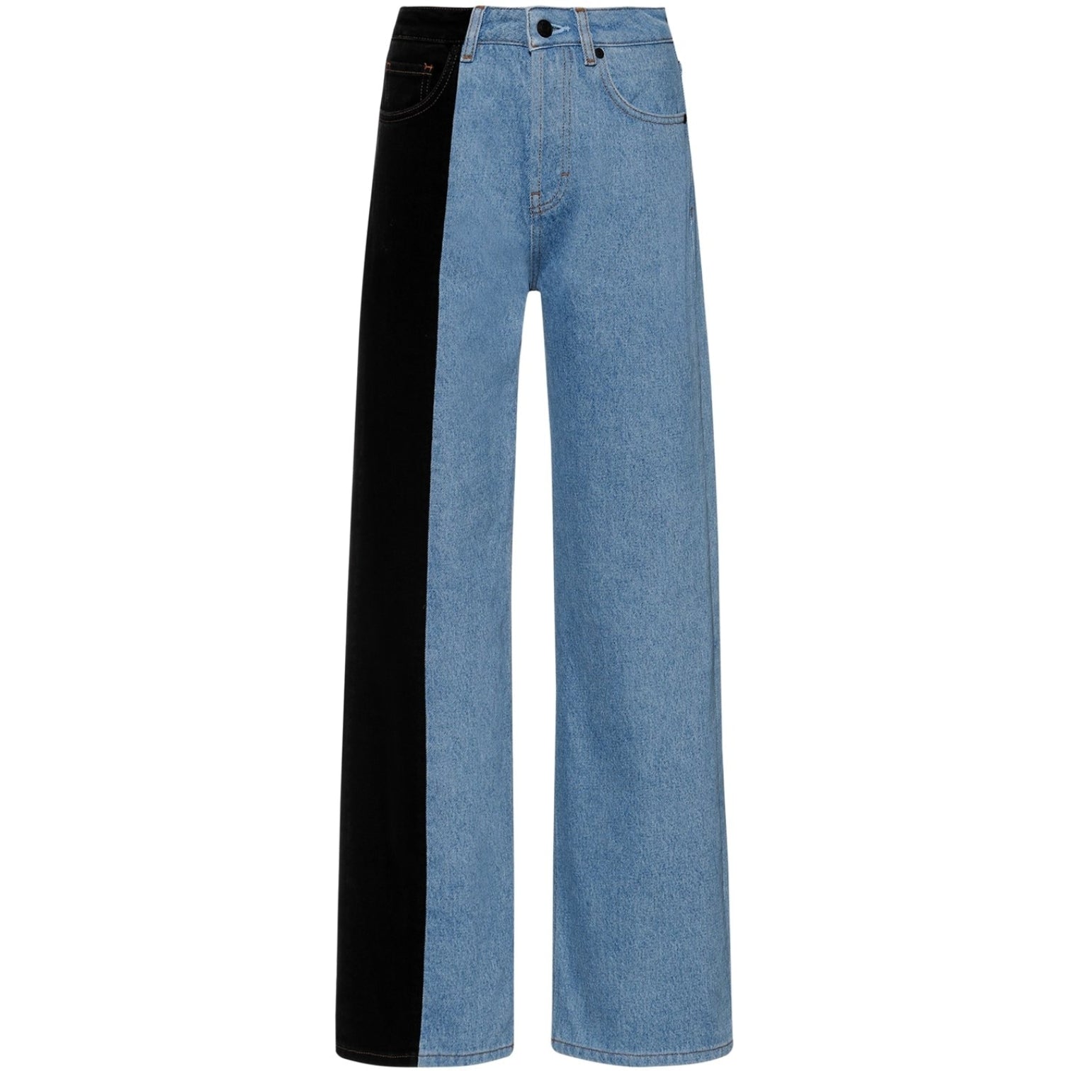 LUXURY HUB HUGO CONTRAST PANEL STRAIGHT JEANS