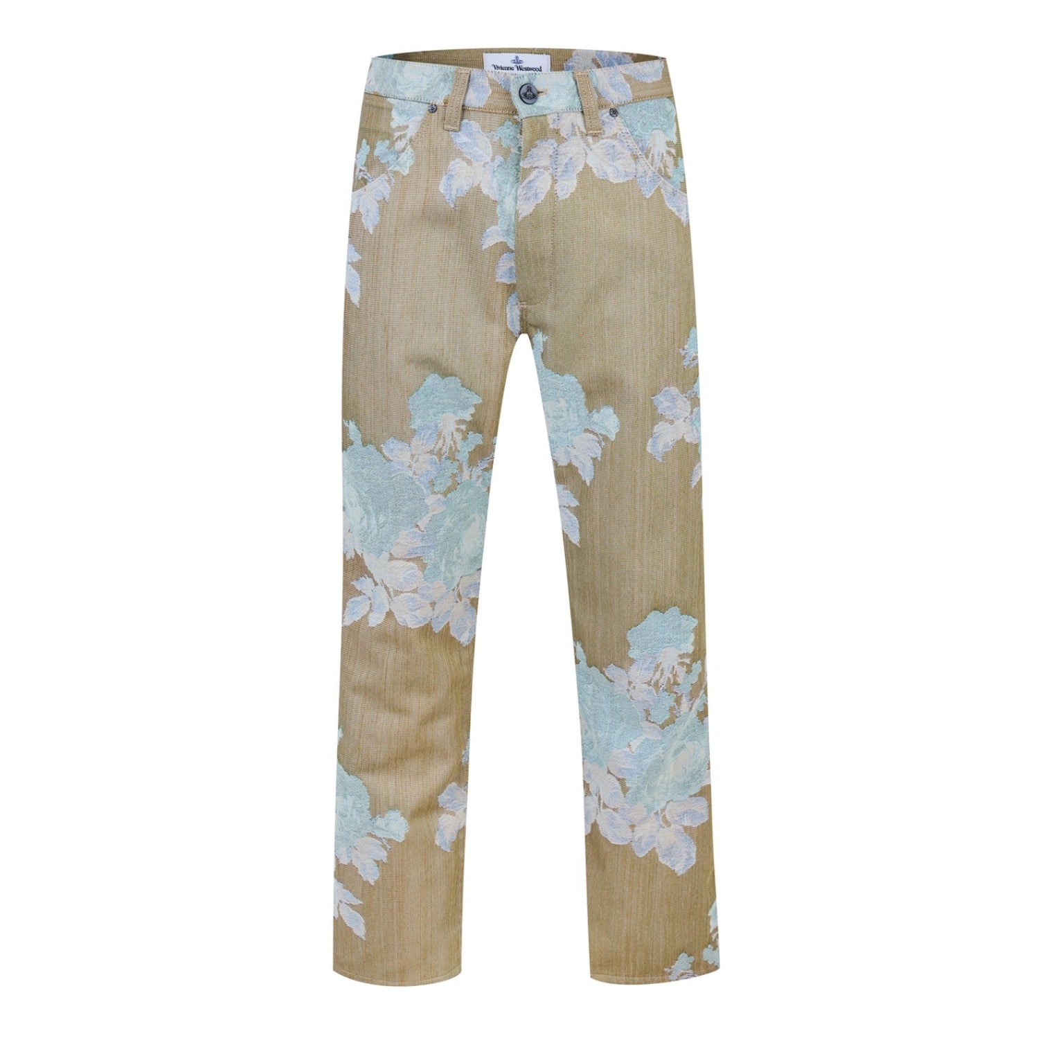 LUXURY HUB VIVIENNE WESTWOOD FLORAL JACQUARD RANCH JEANS