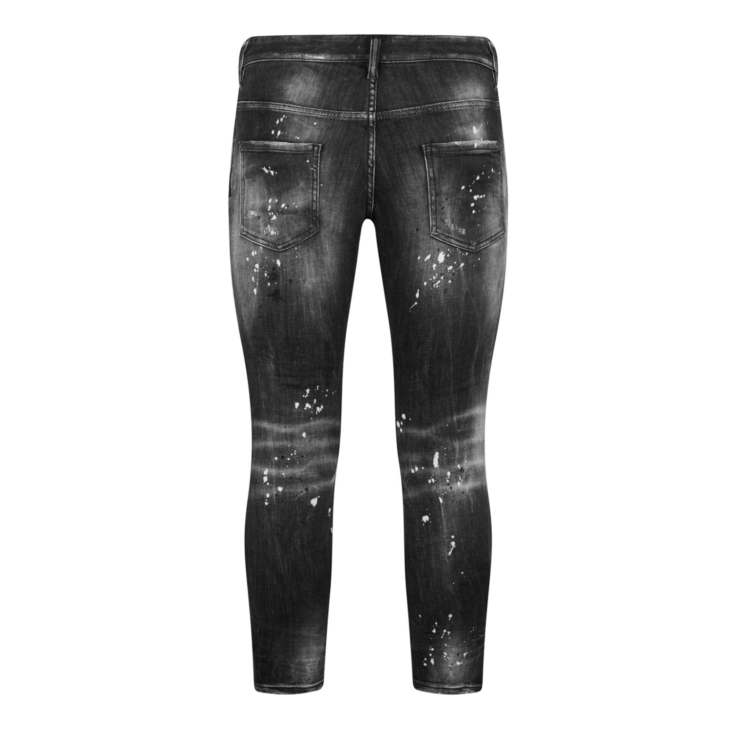 LUXURY HUB DSQUARED2 DISTRESSED PAINT SPLATTER JEANS