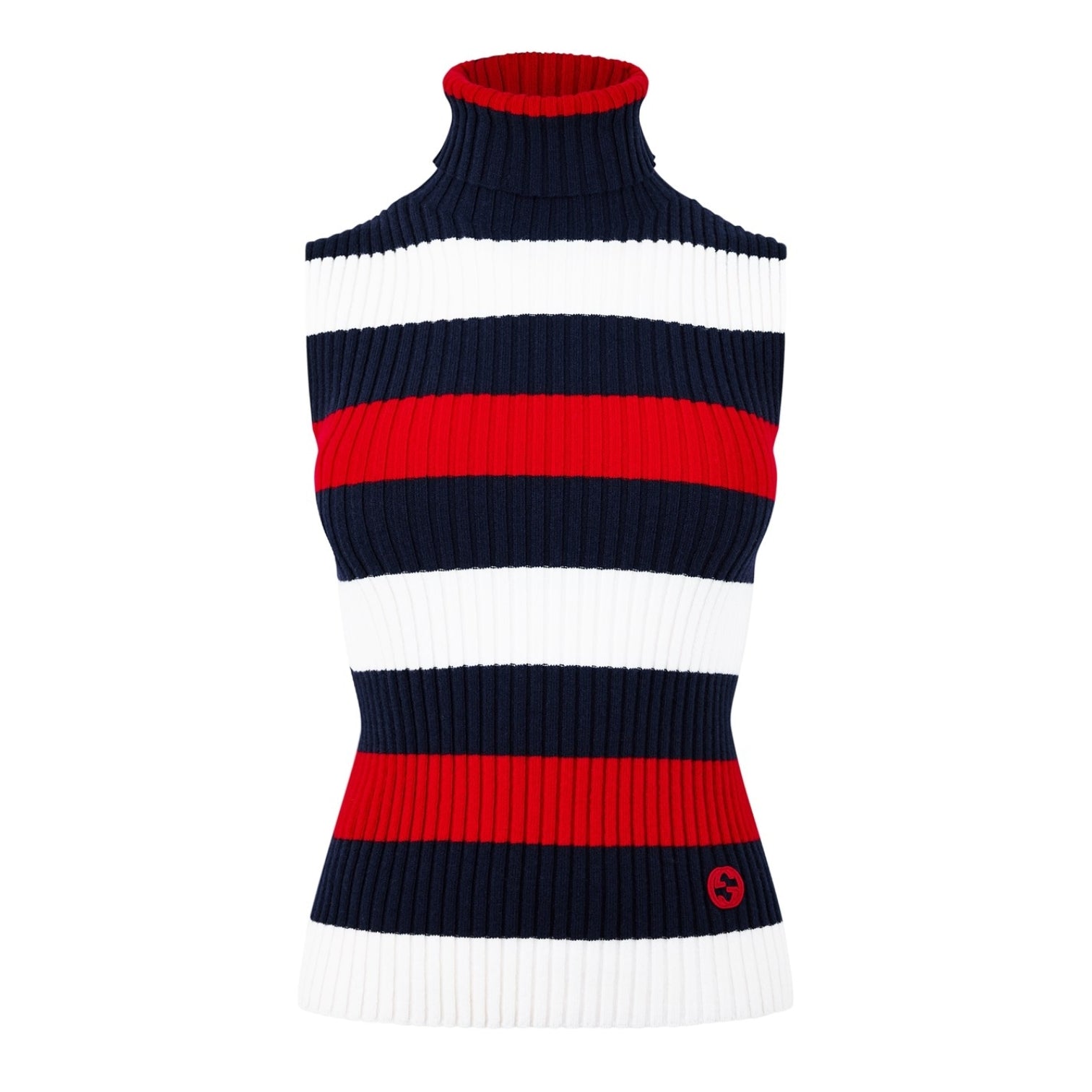 LUXURY HUB GUCCI STRIPED TURTLENECK TOP