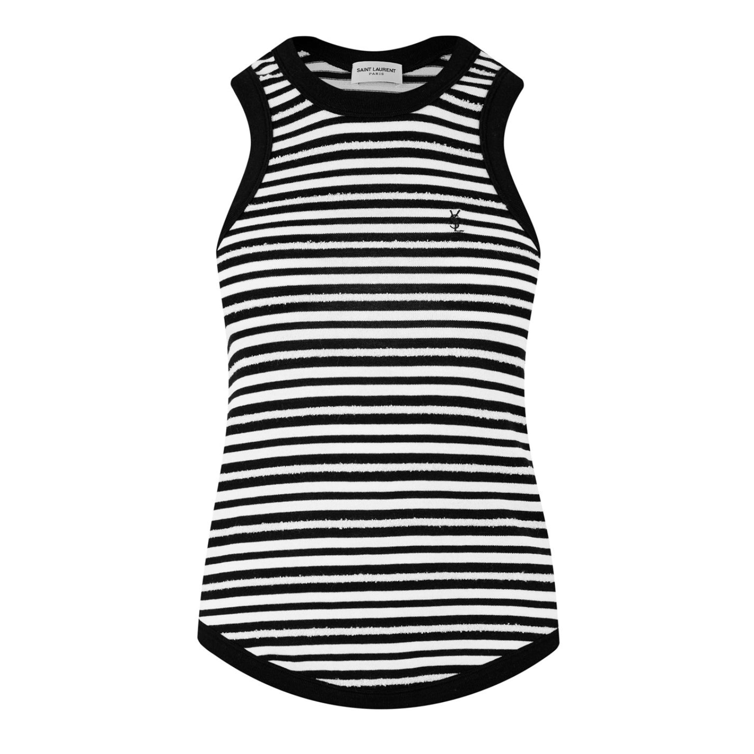 LUXURY HUB SAINT LAURENT CASSANDRE STRIPED TANK TOP