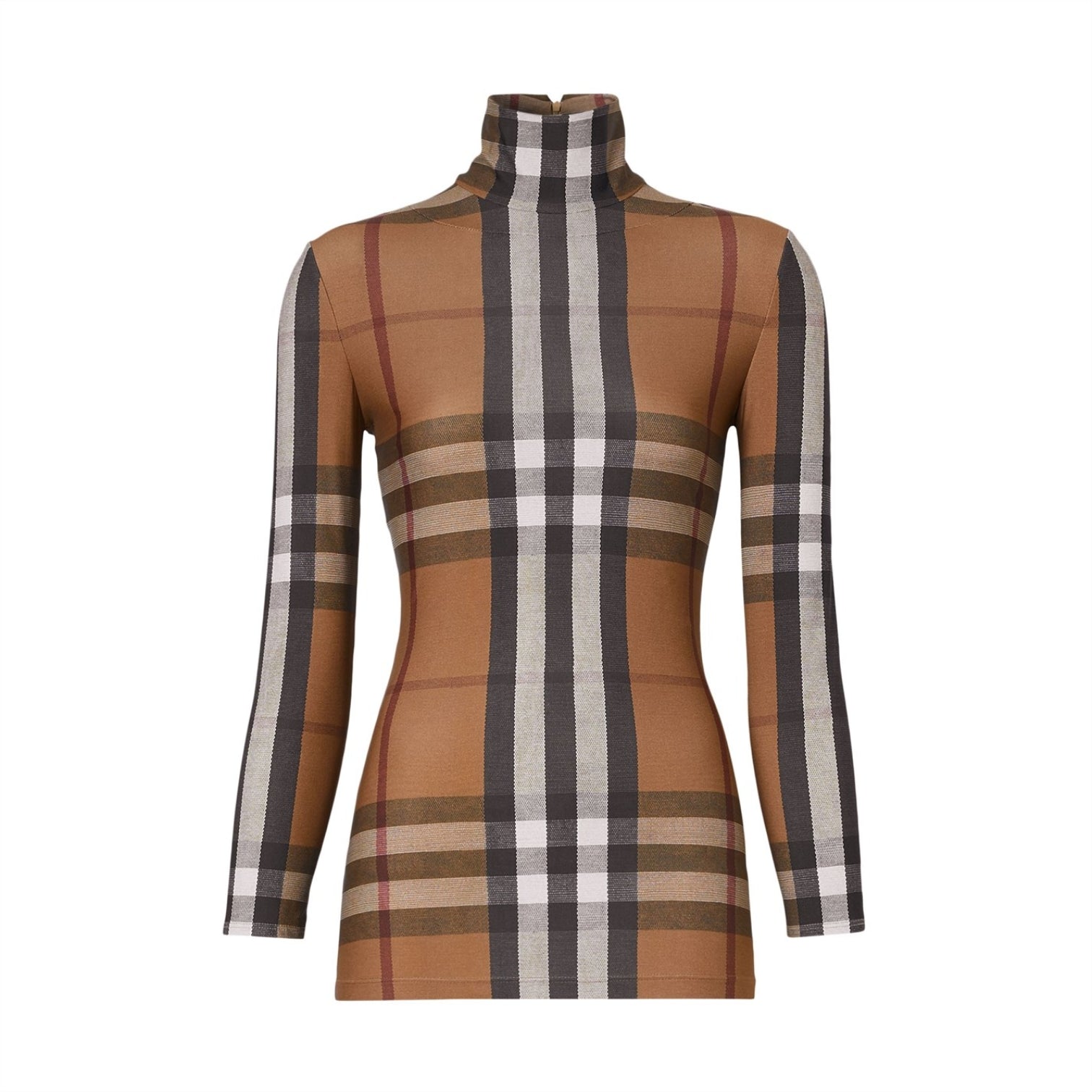 LUXURY HUB BURBERRY EMERY CHECK LONG SLEEVE TOP