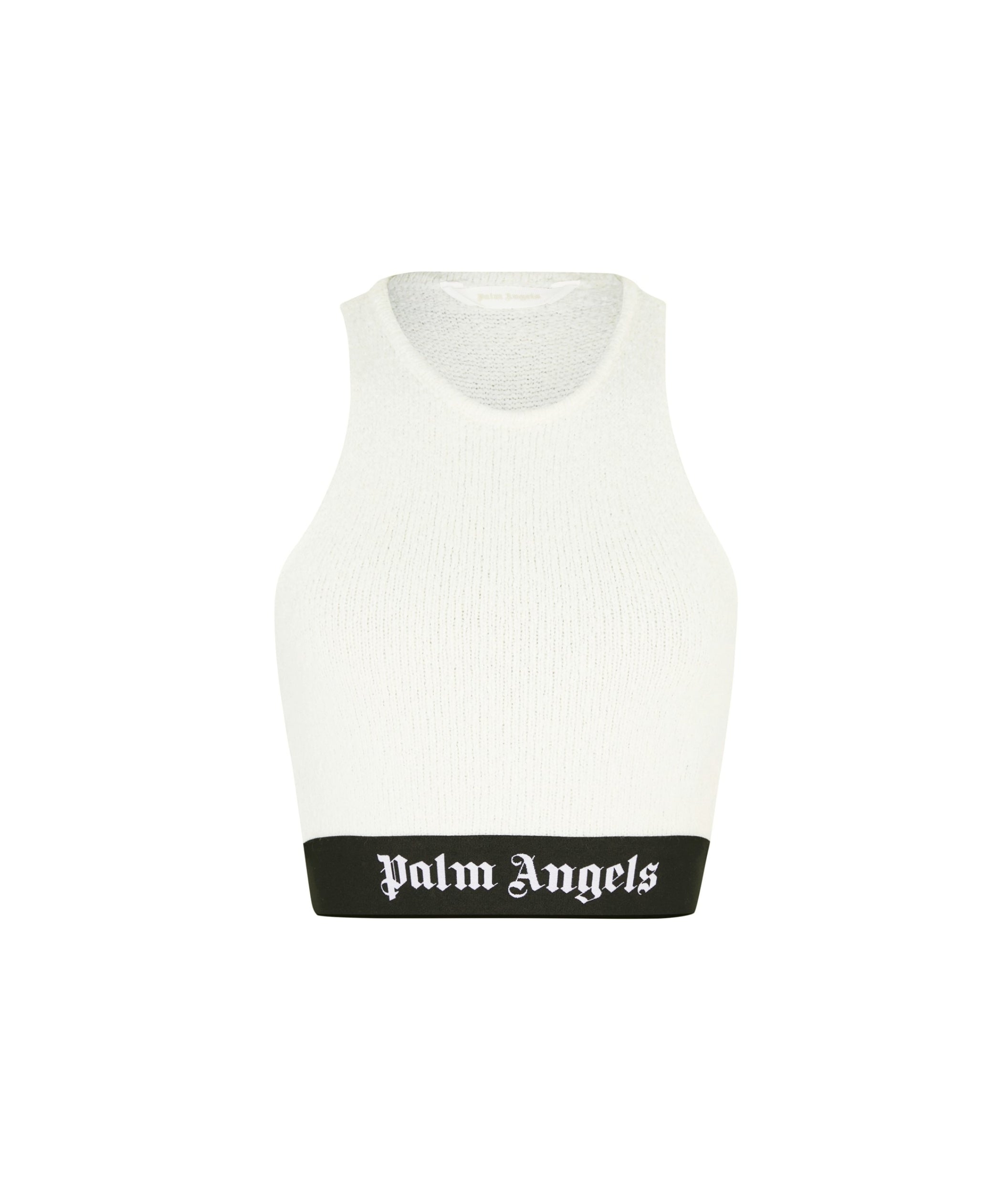 LUXURY HUB PALM ANGELS BOUCLÉ LOGO TOP