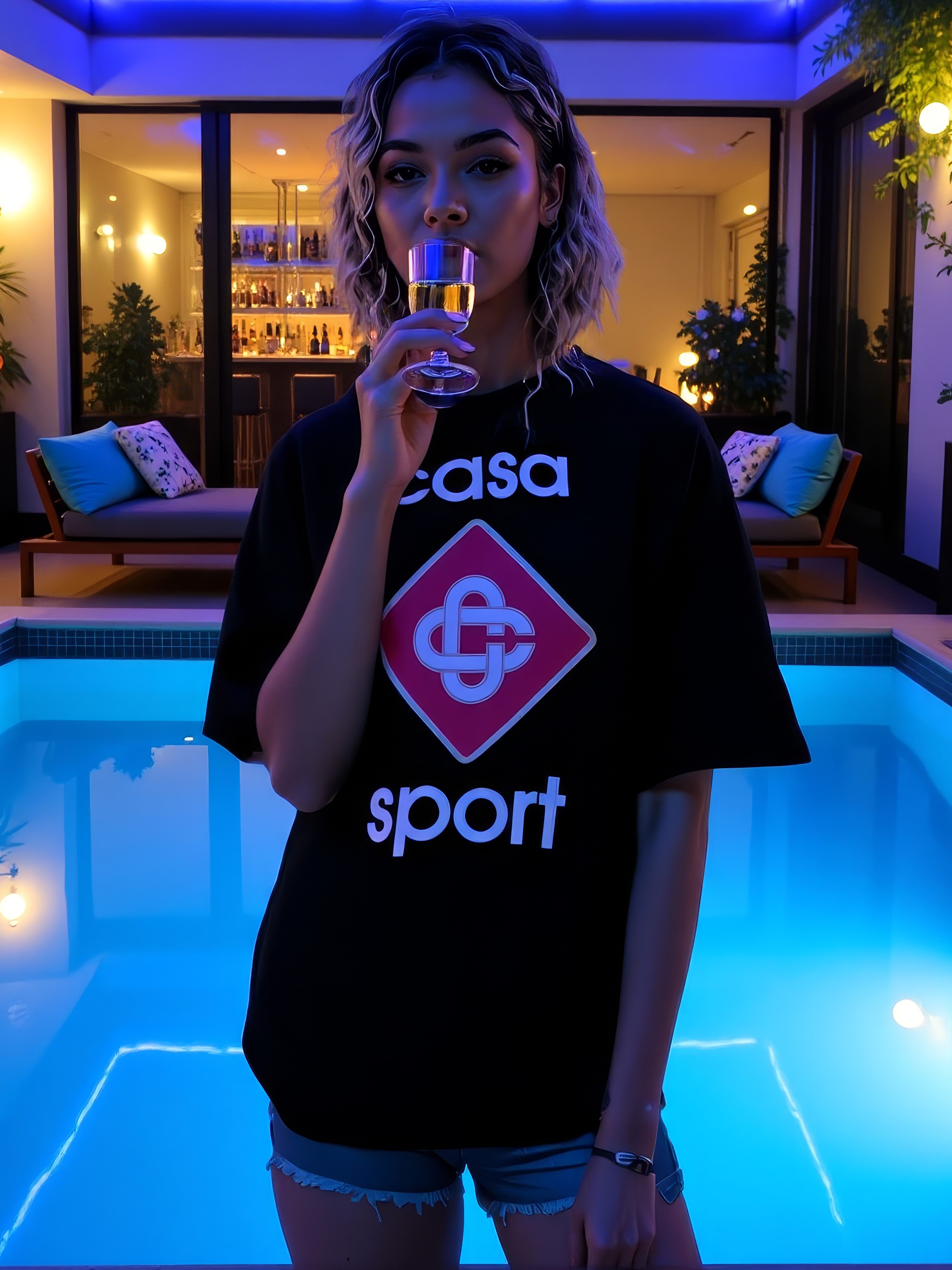 LUXURY HUB CASABLANCA SPORT LOGO TOP