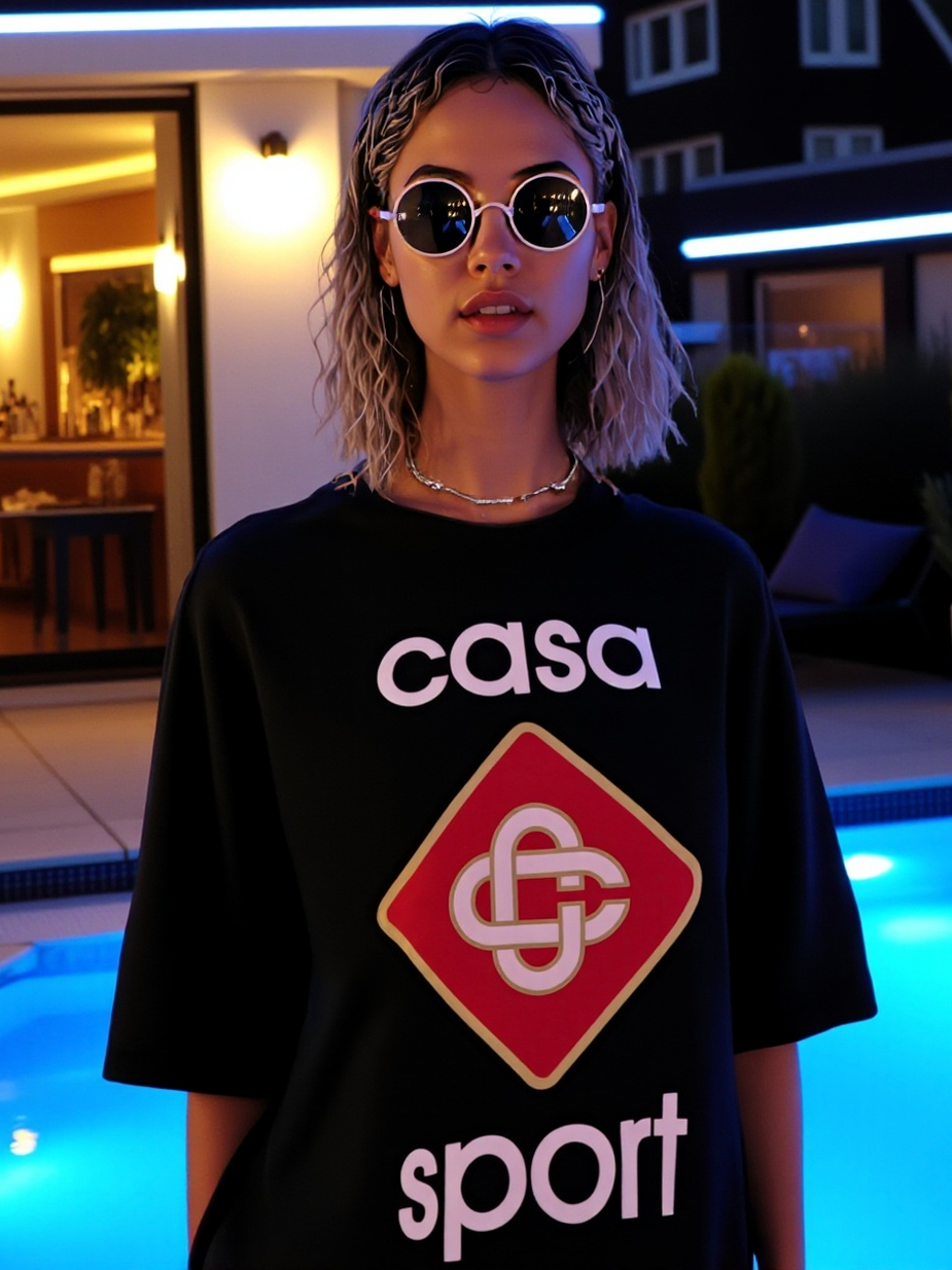 LUXURY HUB CASABLANCA SPORT LOGO TOP