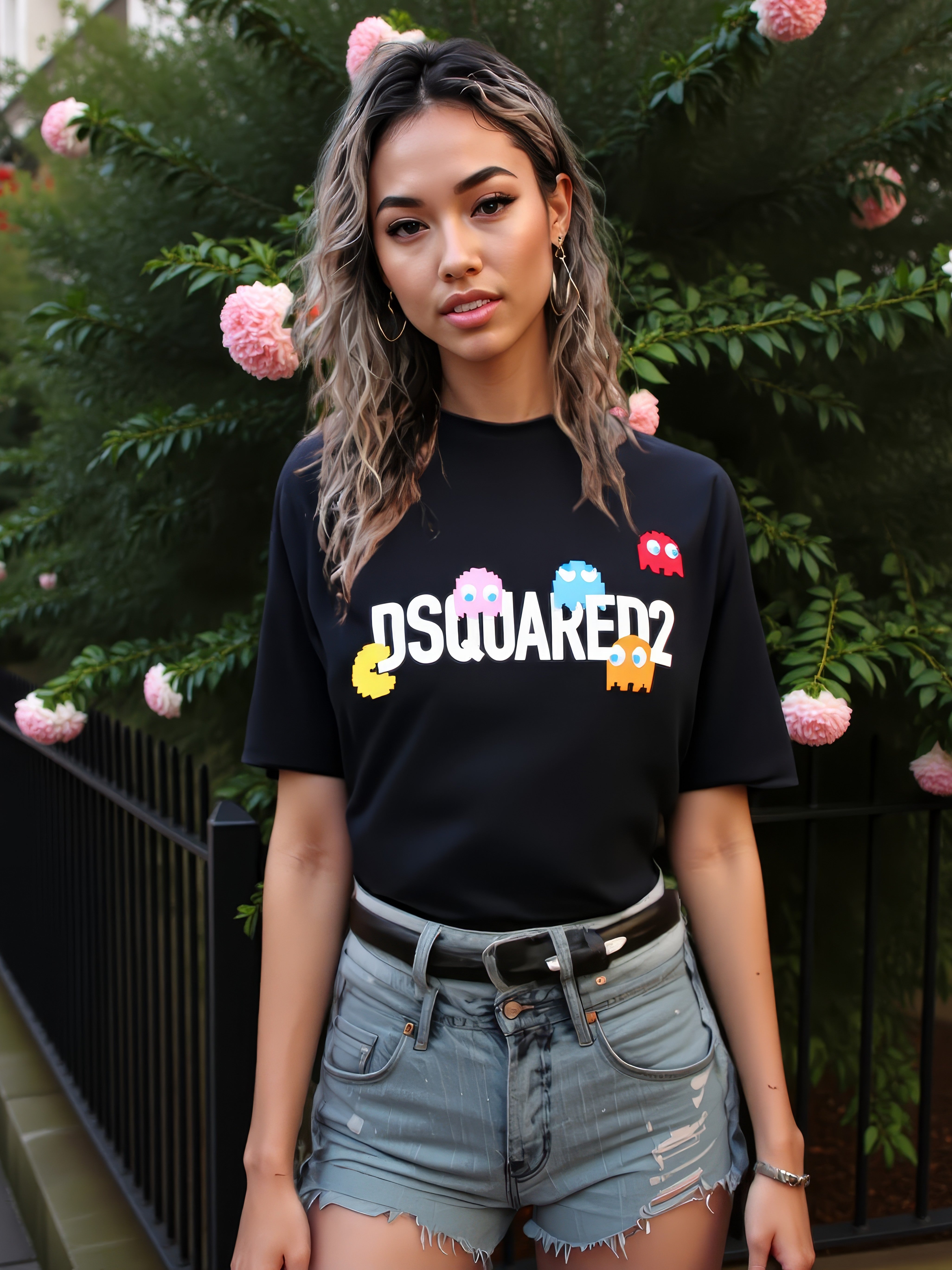 LUXURY HUB DSQUARED2 PAC-MAN LOGO TOP