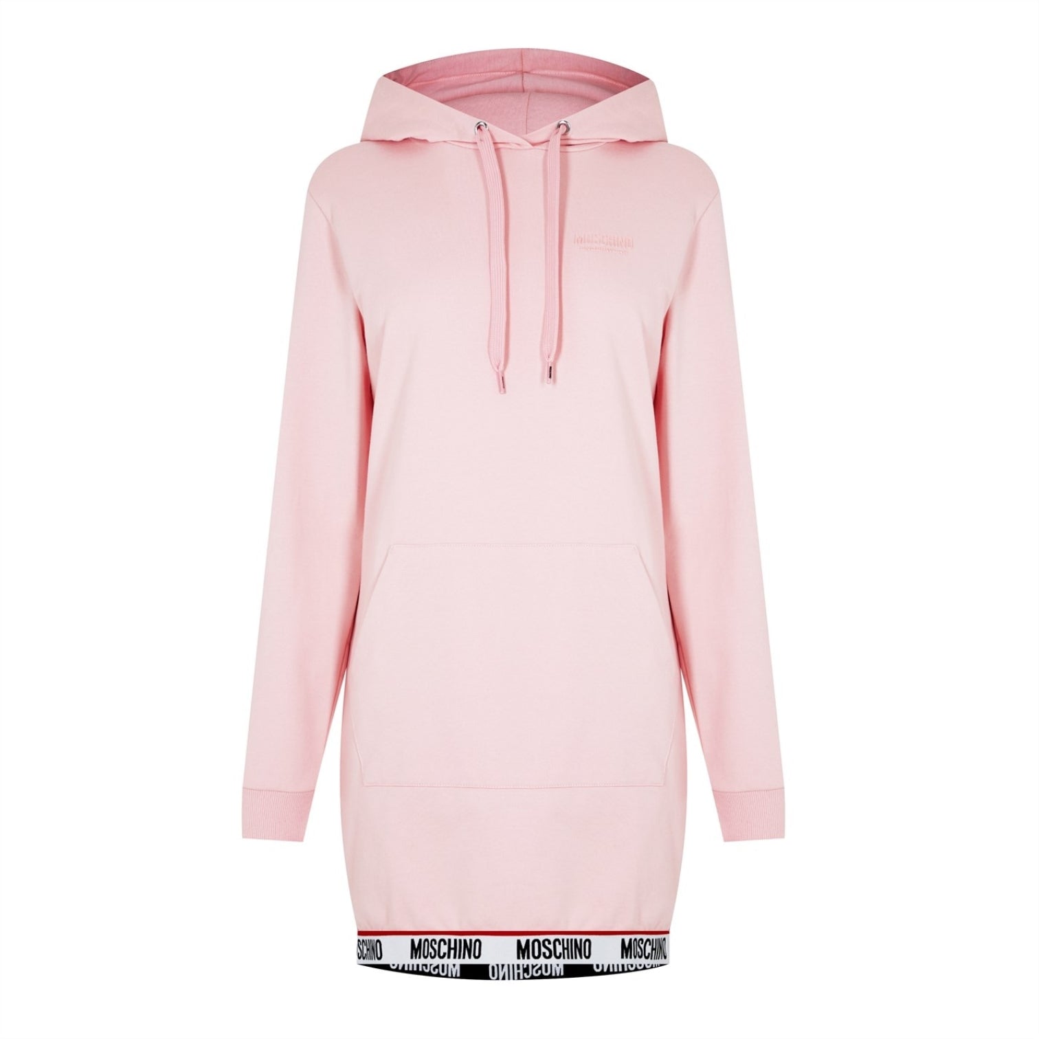 LUXURY HUB  MOSCHINO HOODED SWEATSHIRT DRESS