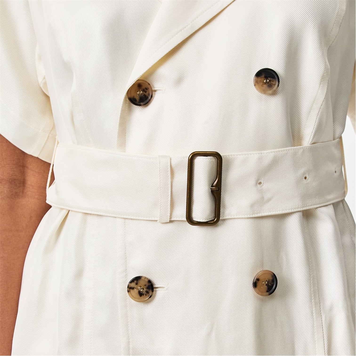 LUXURY HUB BURBERRY WOMEN'S STRUCTURED BUTTON-THROUGH SHIRT DRESS