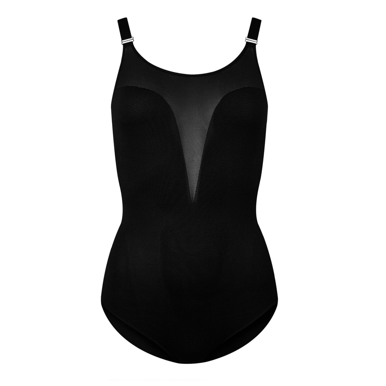 LUXURY HUB ALEXANDER MCQUEEN MESH PANEL SHEER BODYSUIT