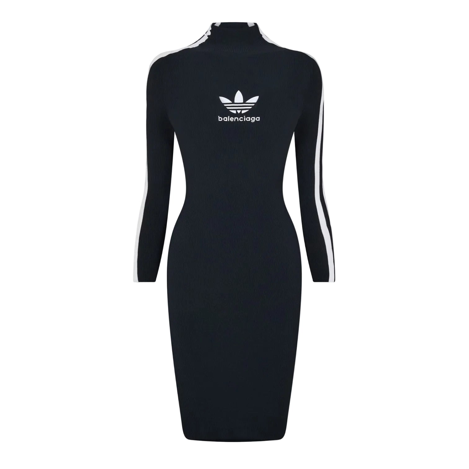 LUXURY HUB BALENCIAGA WOMEN'S CONTOURED BODYCON DRESS