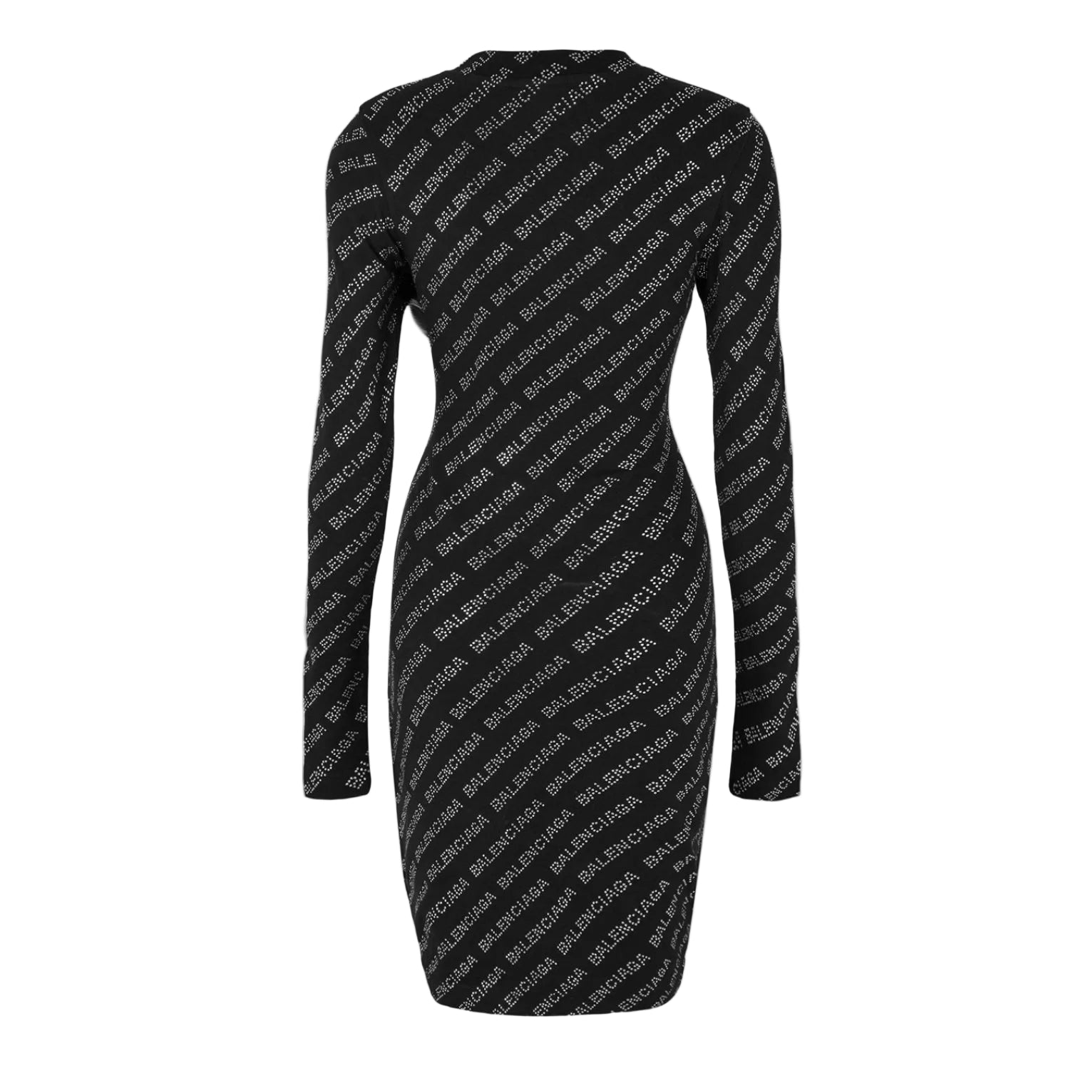 LUXURY HUB BALENCIAGA ALL-OVER LOGO MINI DRESS