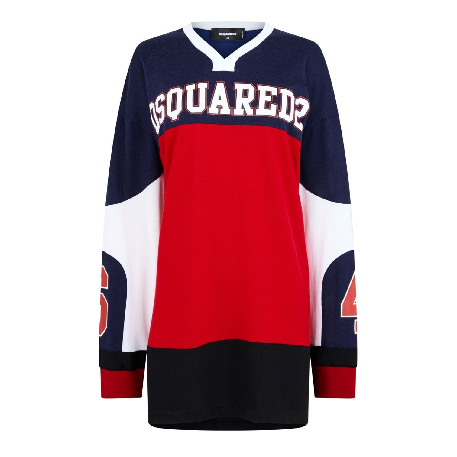 LUXURY HUB DSQUARED2 BASEBALL SWEAT DRESS