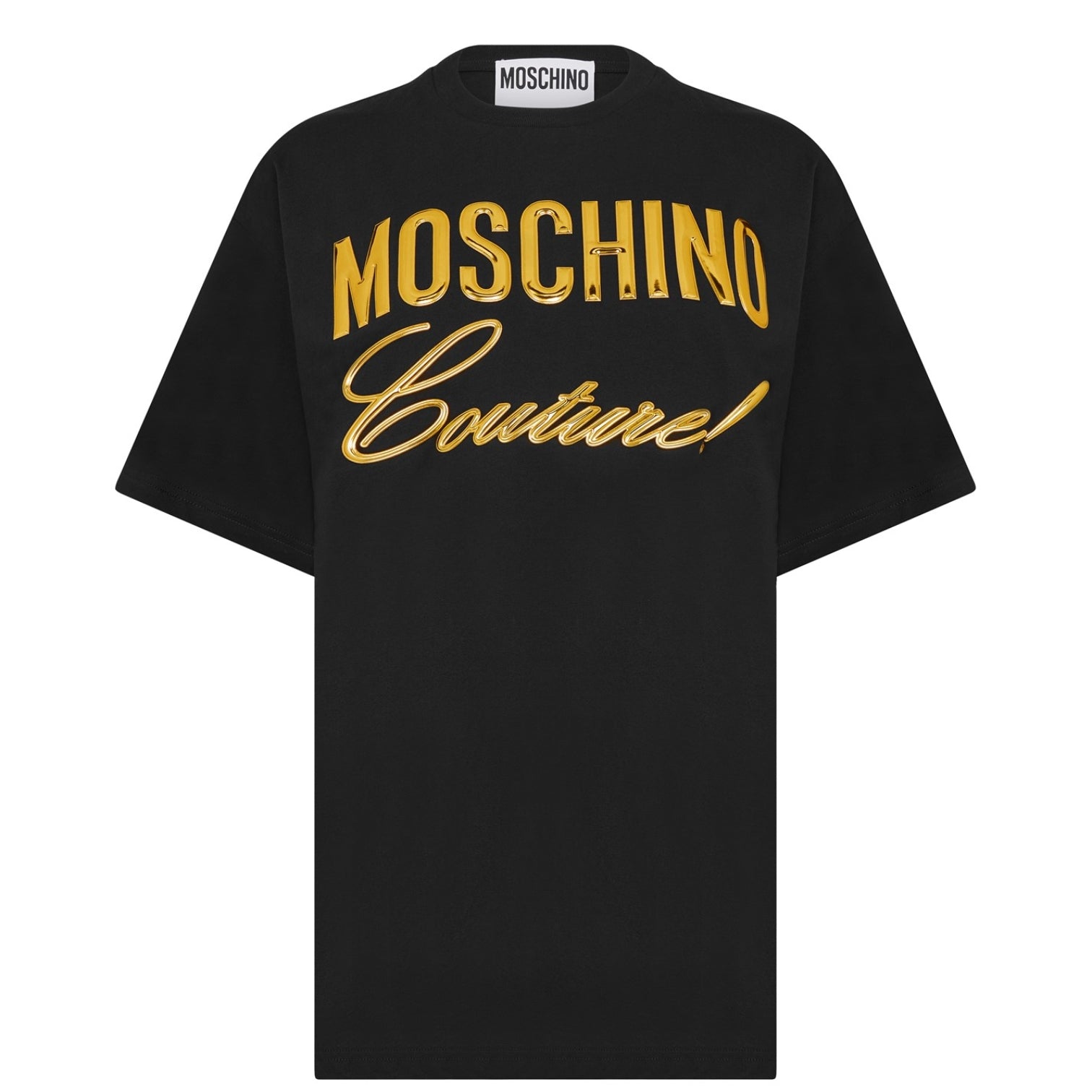 LUXURY HUB MOSCHINO BEVELLED COUTURE LOGO TEE
