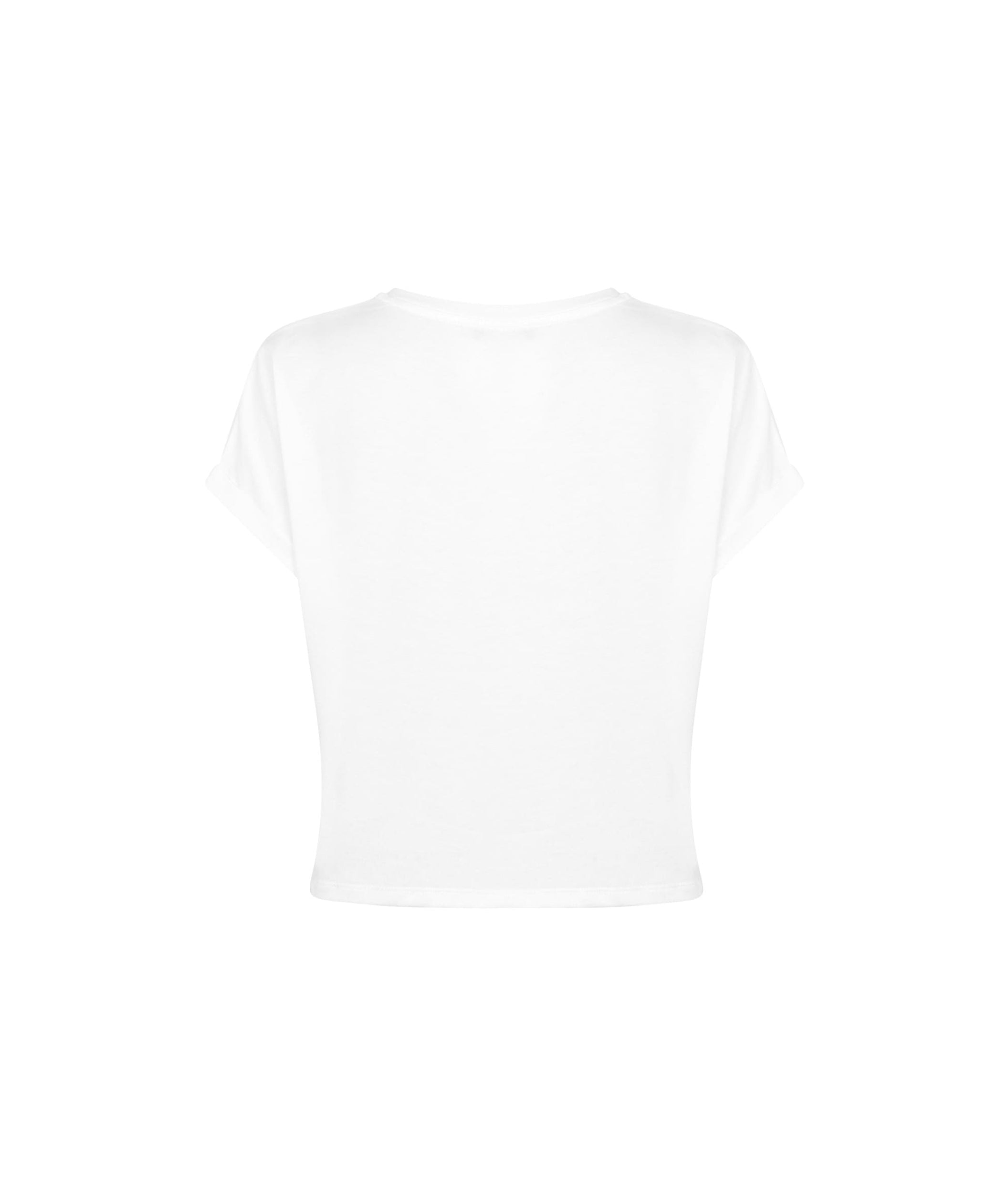 LUXURY HUB BALMAIN CROPPED LOGO TOP