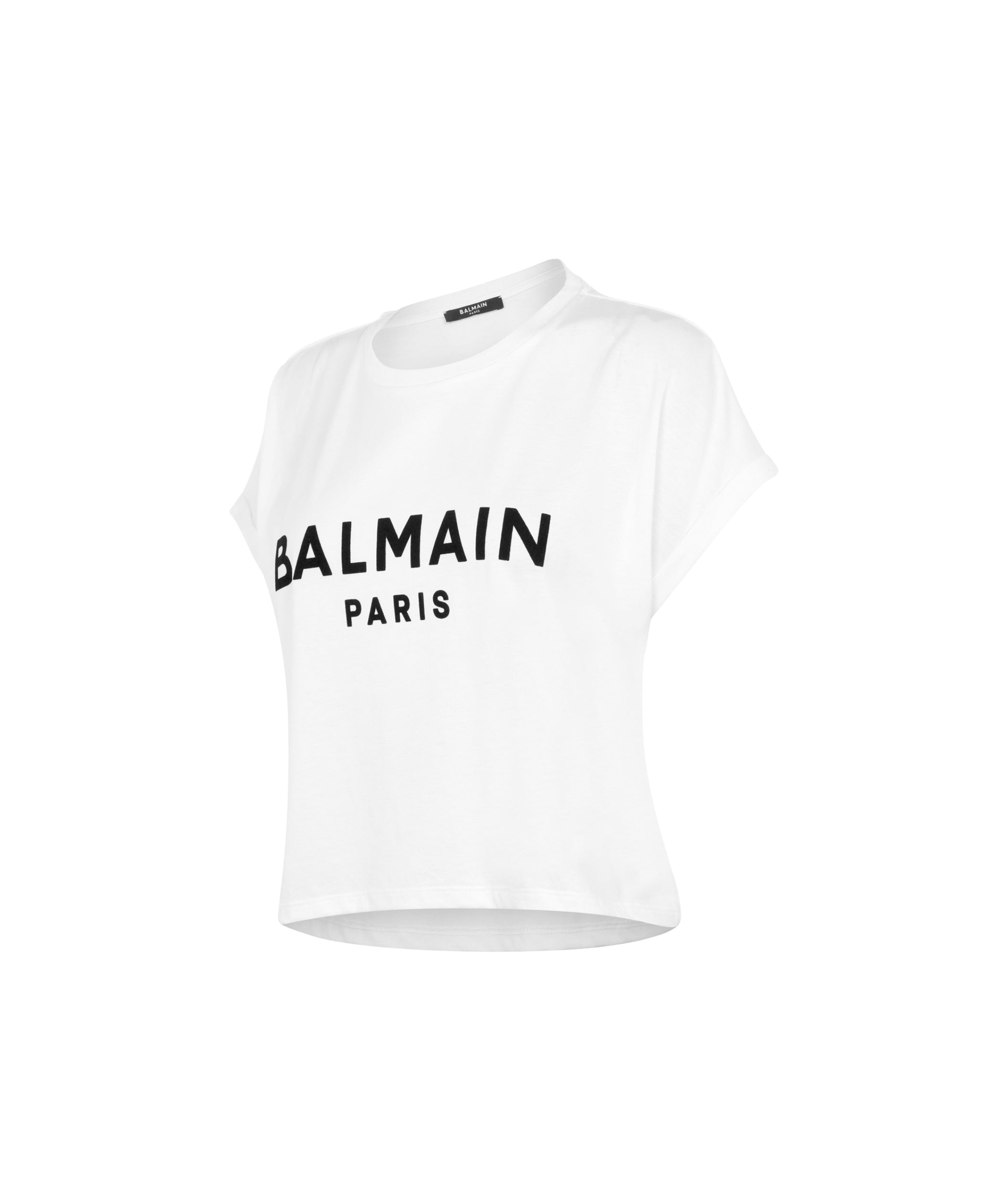 LUXURY HUB BALMAIN CROPPED LOGO TOP