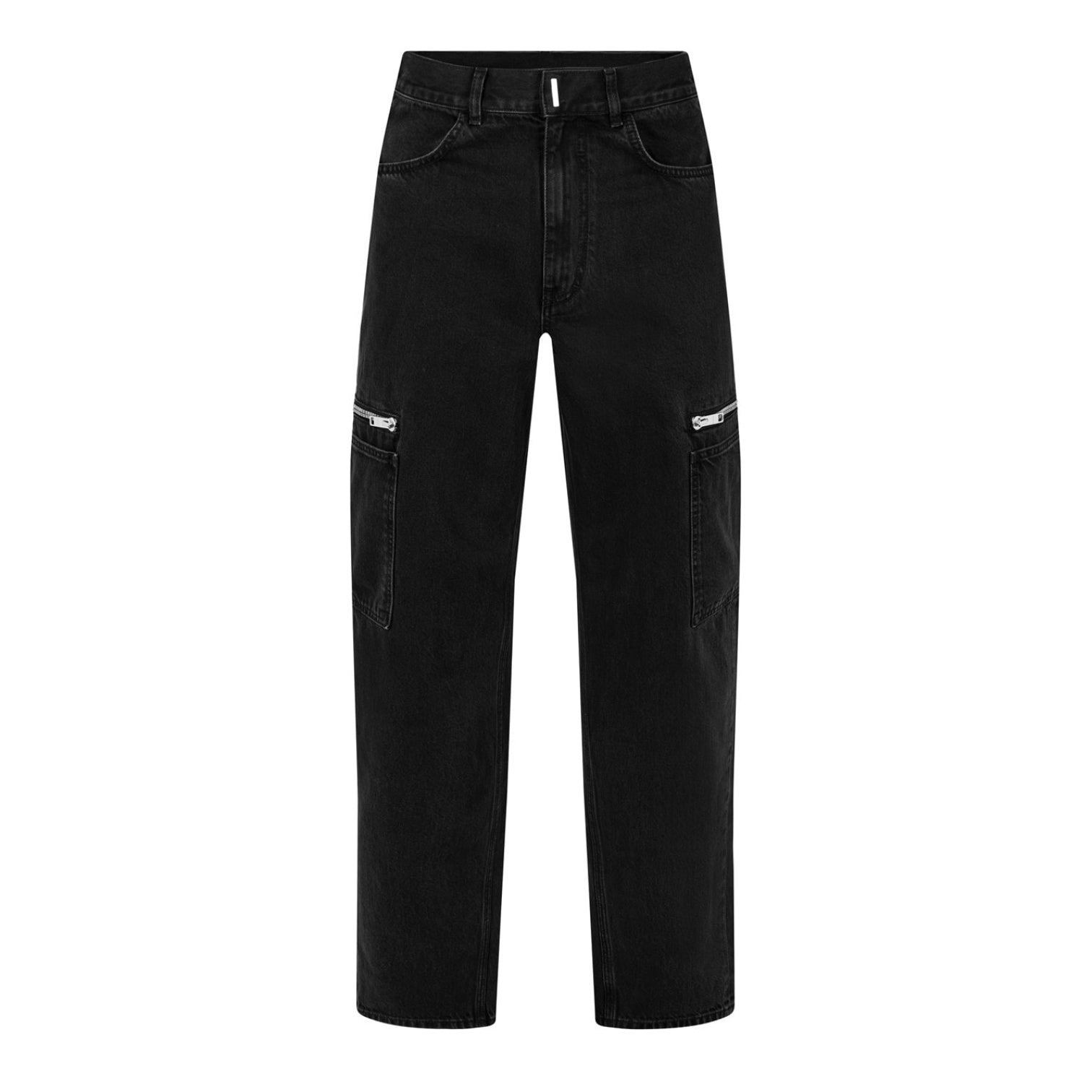 LUXURY HUB GIVENCHY ZIP STRAIGHT CUT JEANS