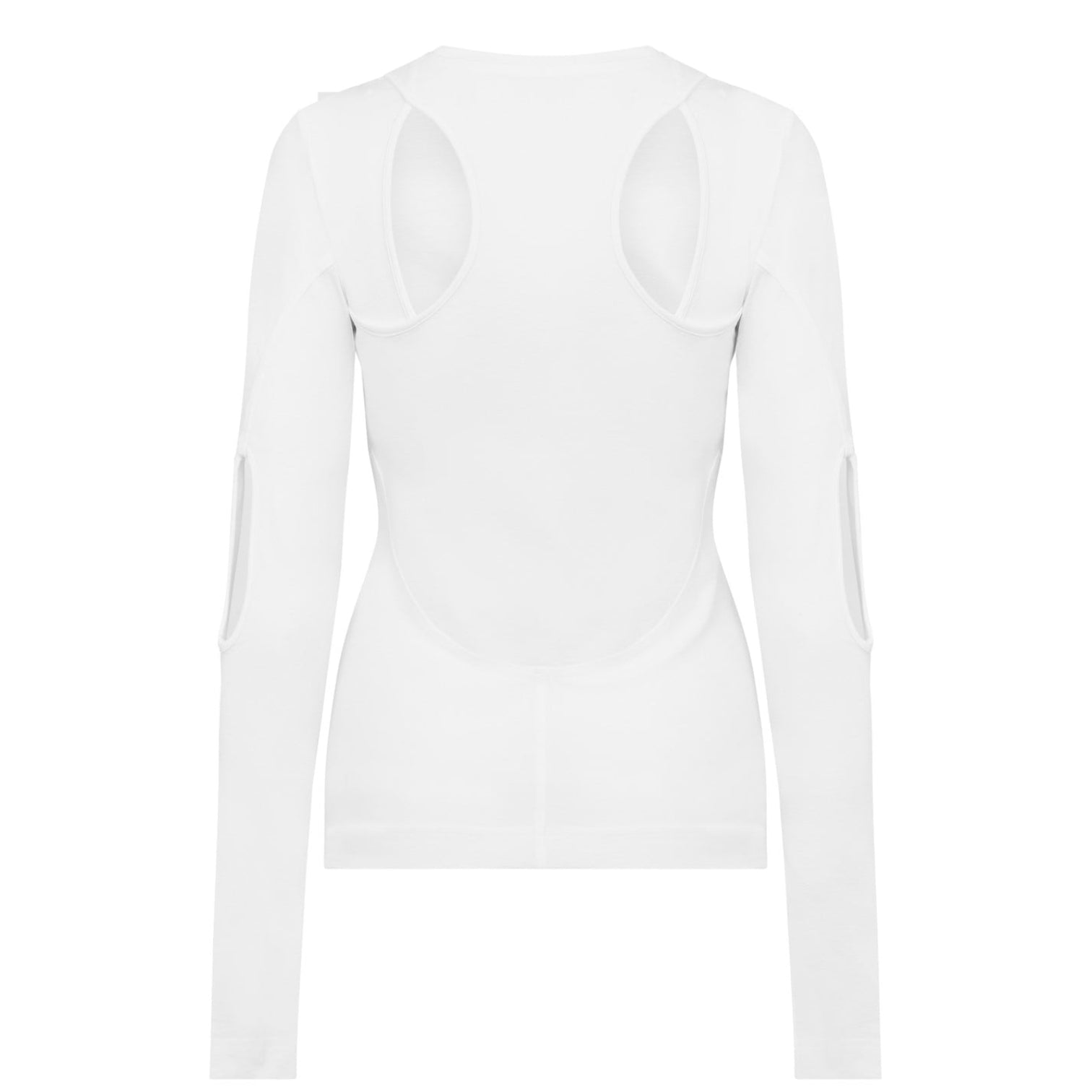 LUXURY HUB GIVENCHY CUTOUT LONG SLEEVE TOP