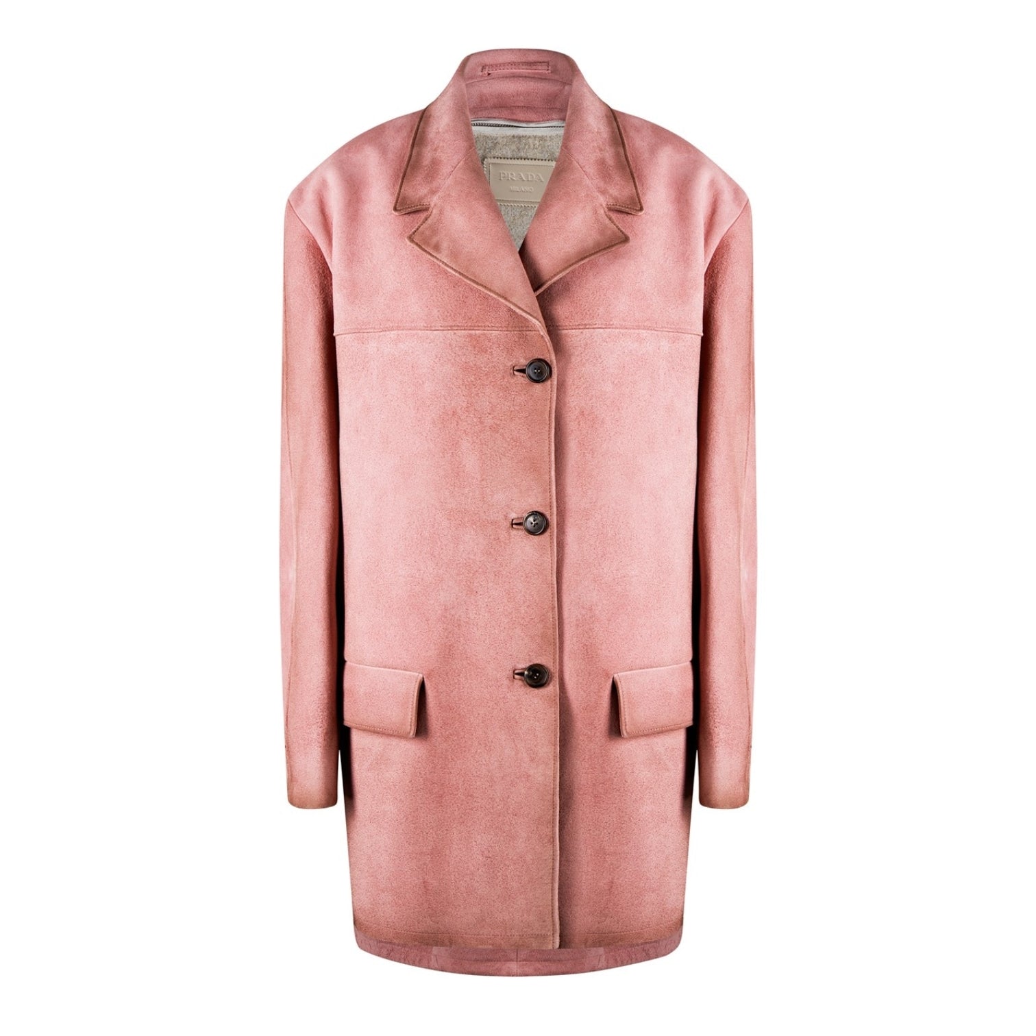 LUXURY HUB PRADA PINK SUEDE BOXY JACKET