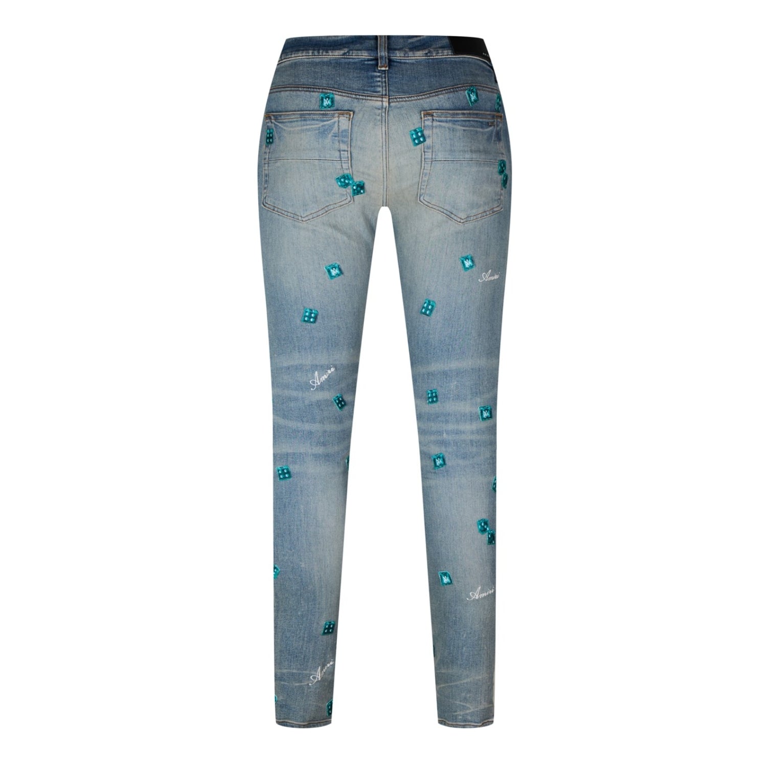 LUXURY HUB AMIRI DICE SKINNY JEANS